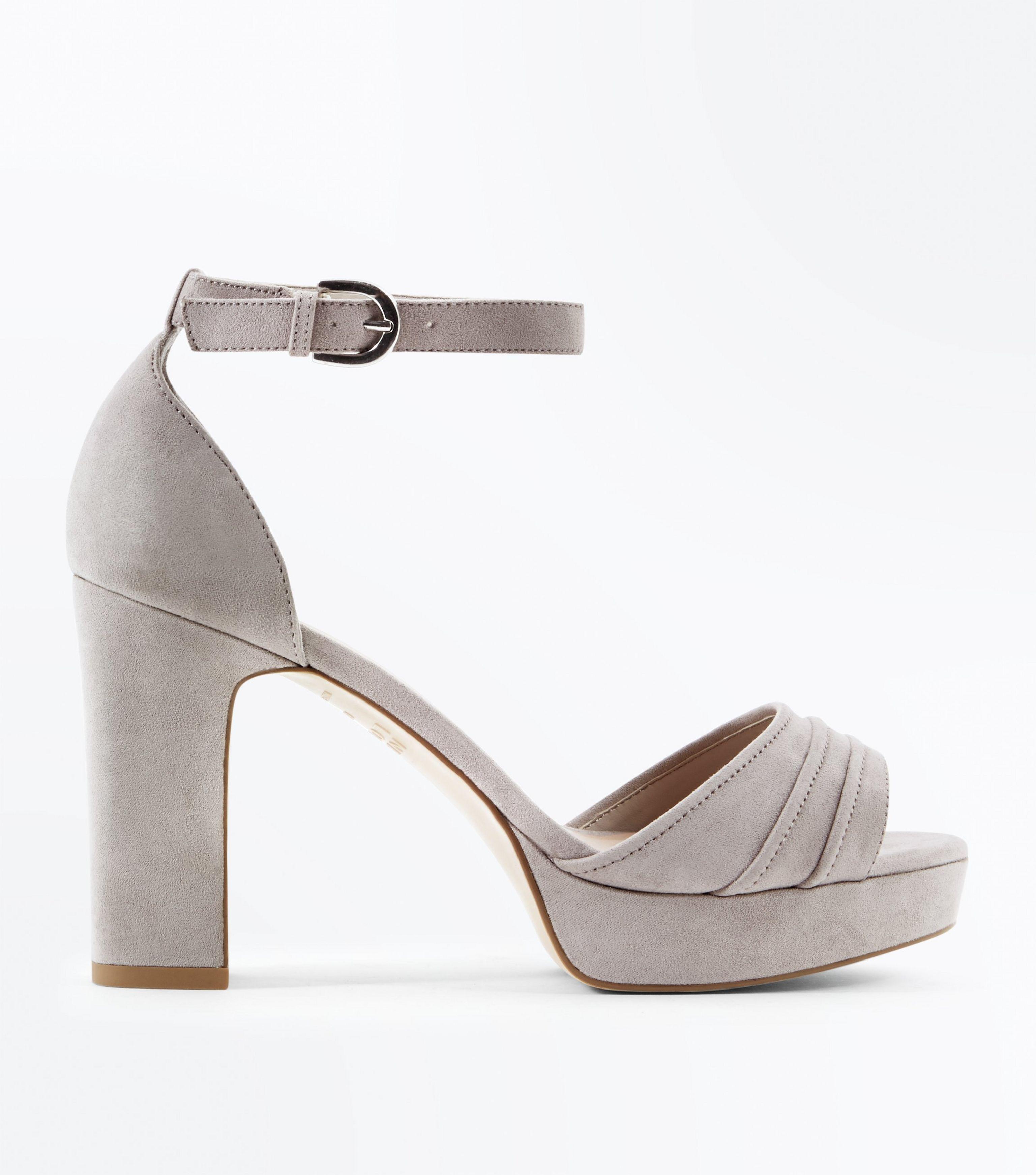 grey sandals wide fit