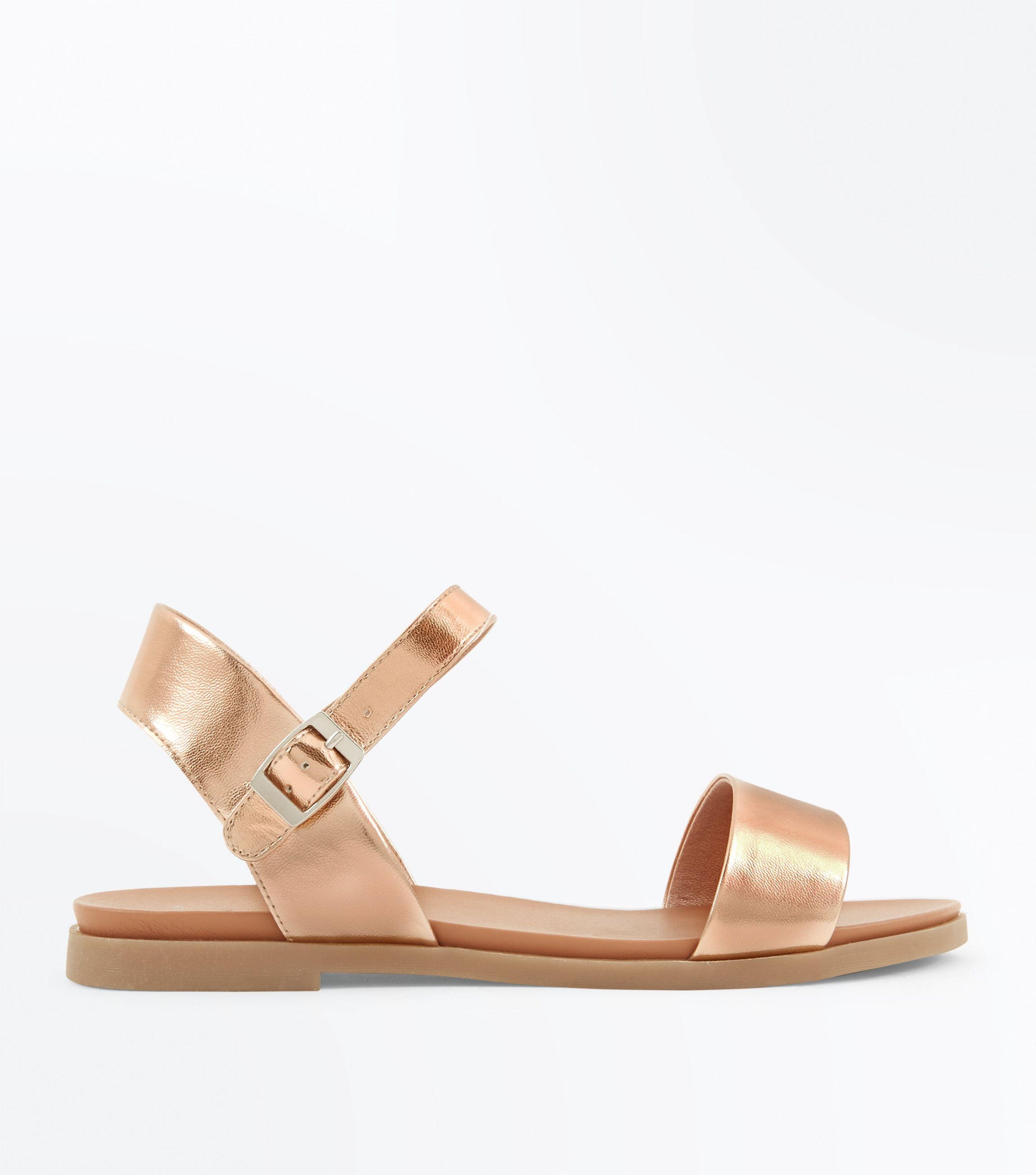 wide fit flat sandals