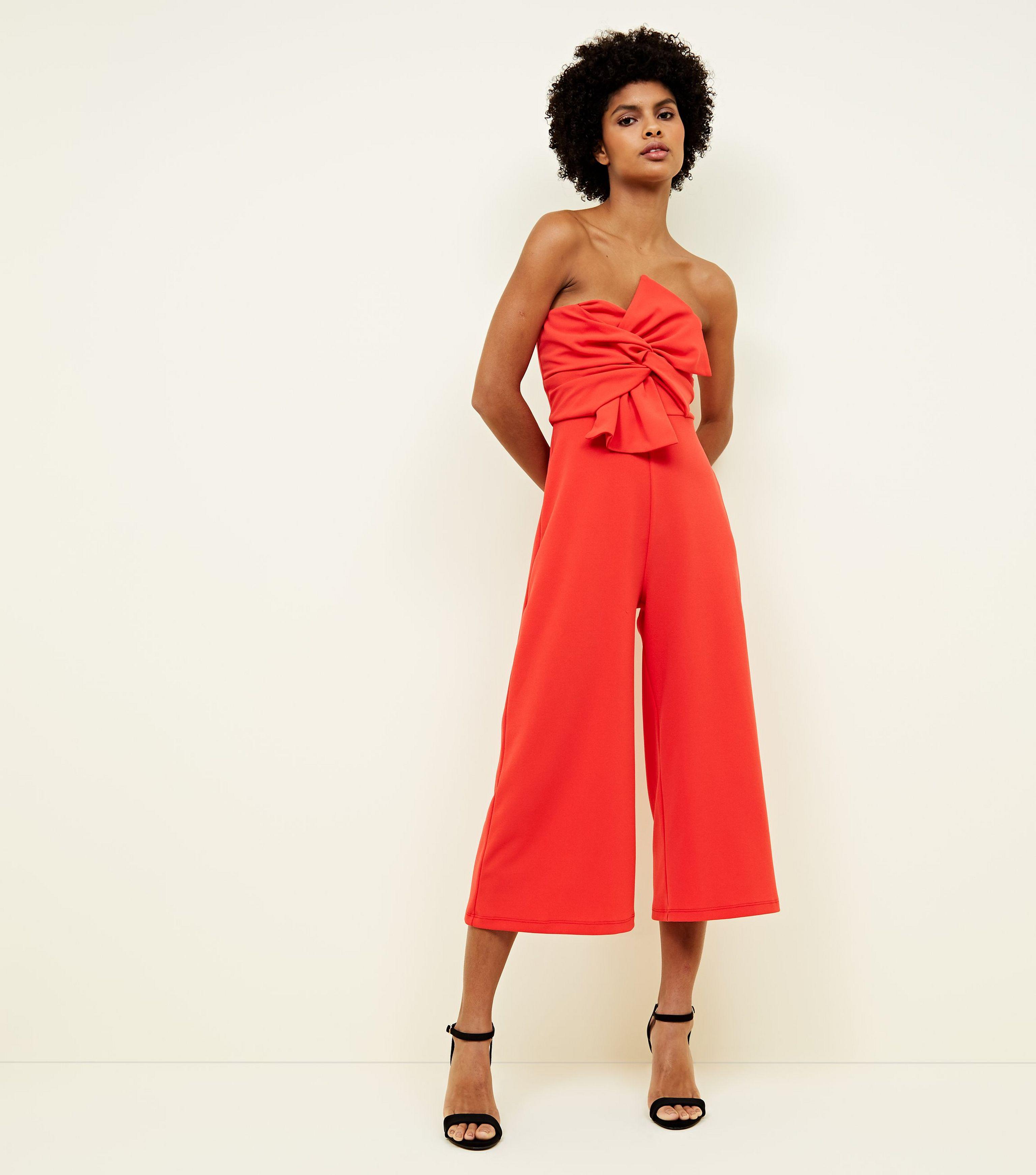 red bow jumpsuit