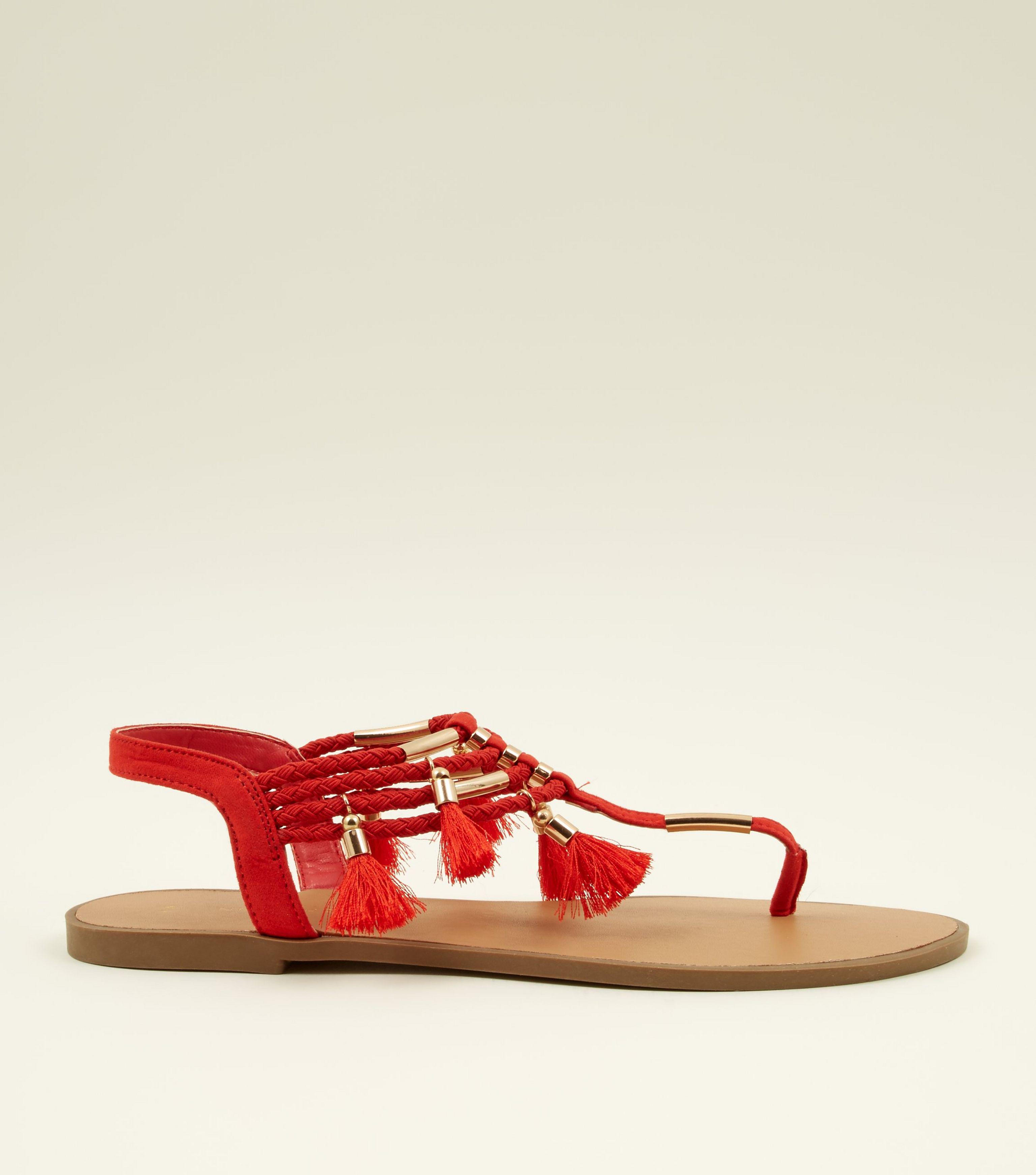 new look flat sandals