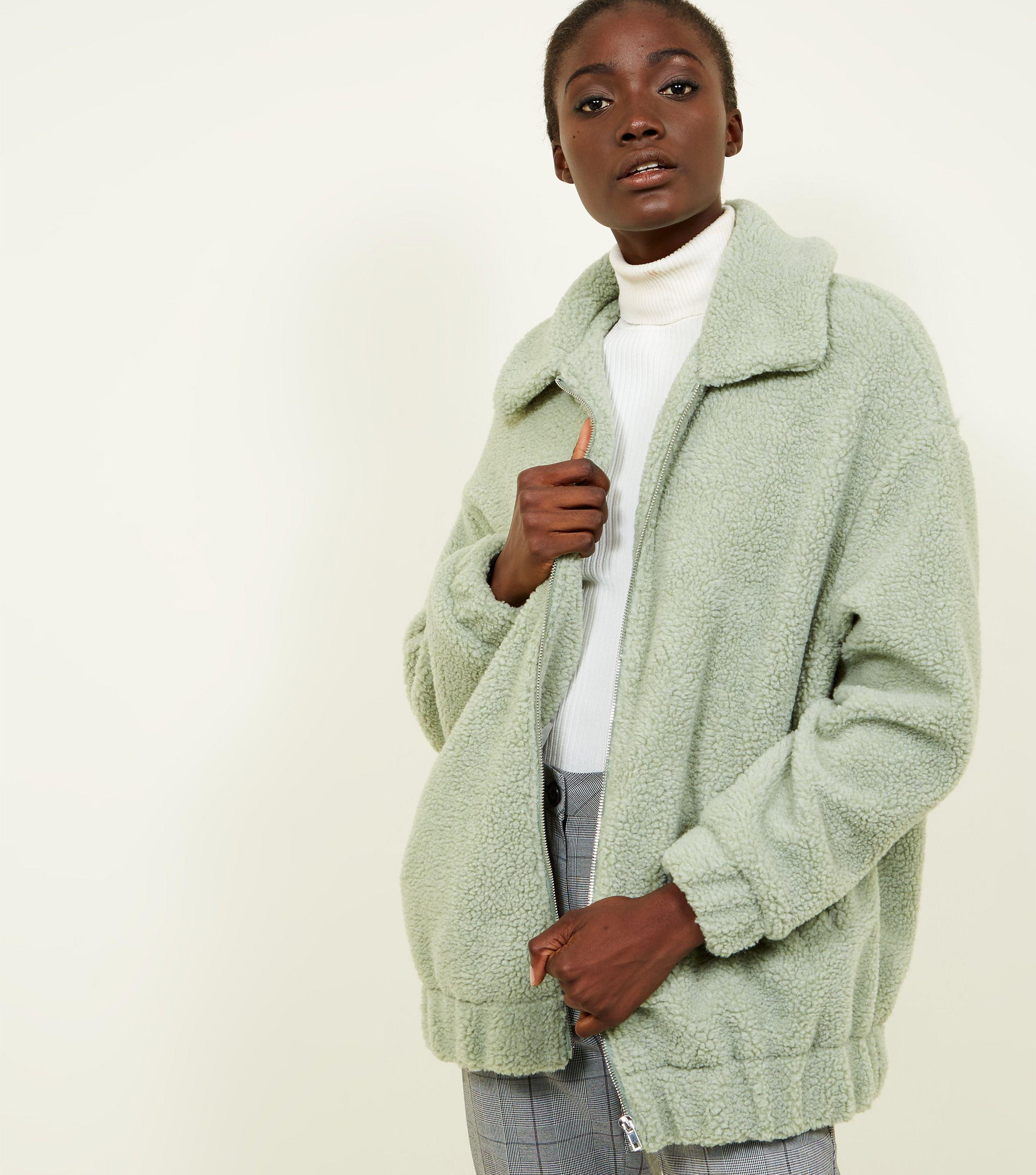 light green bomber jacket