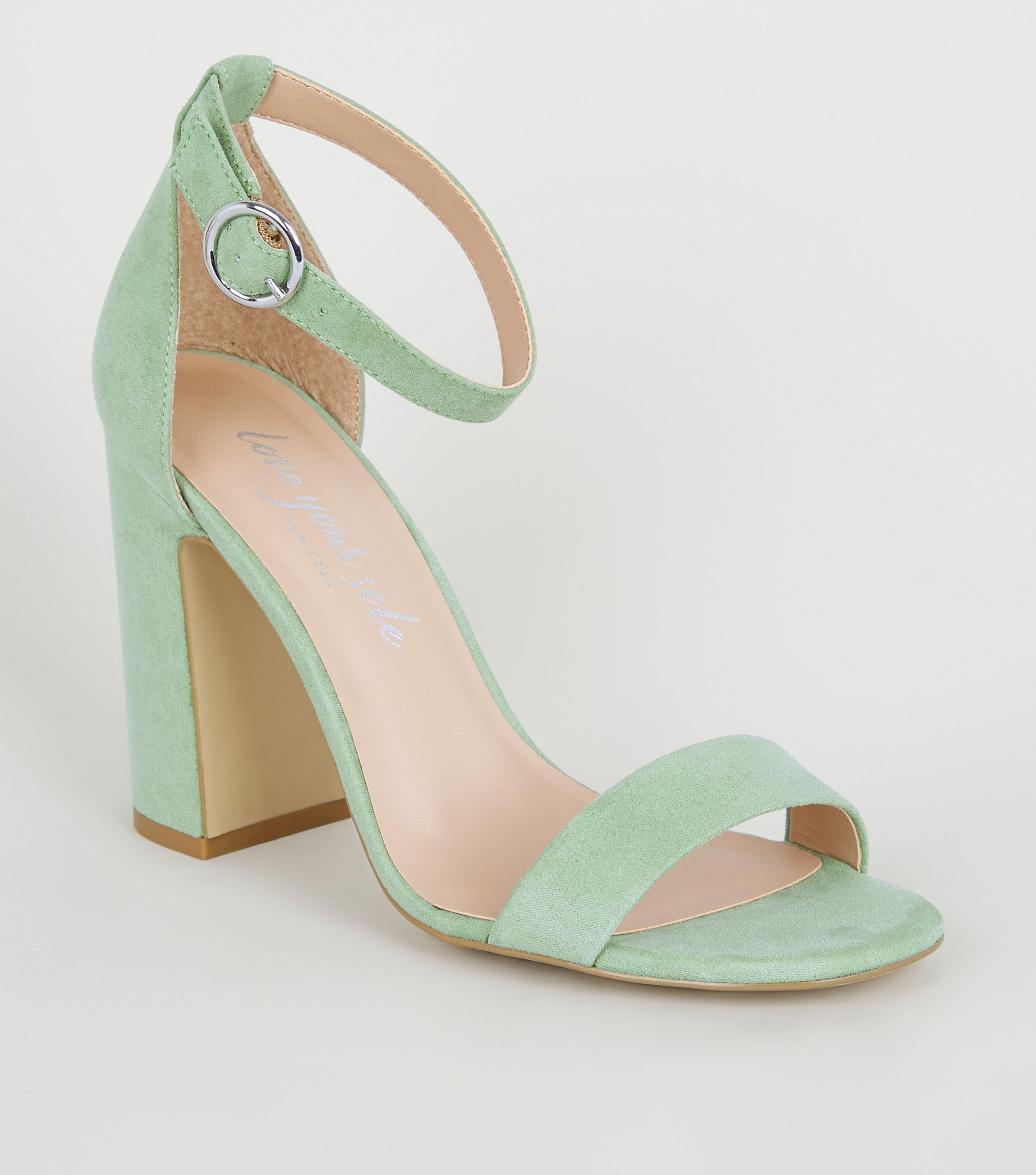 mint block heels