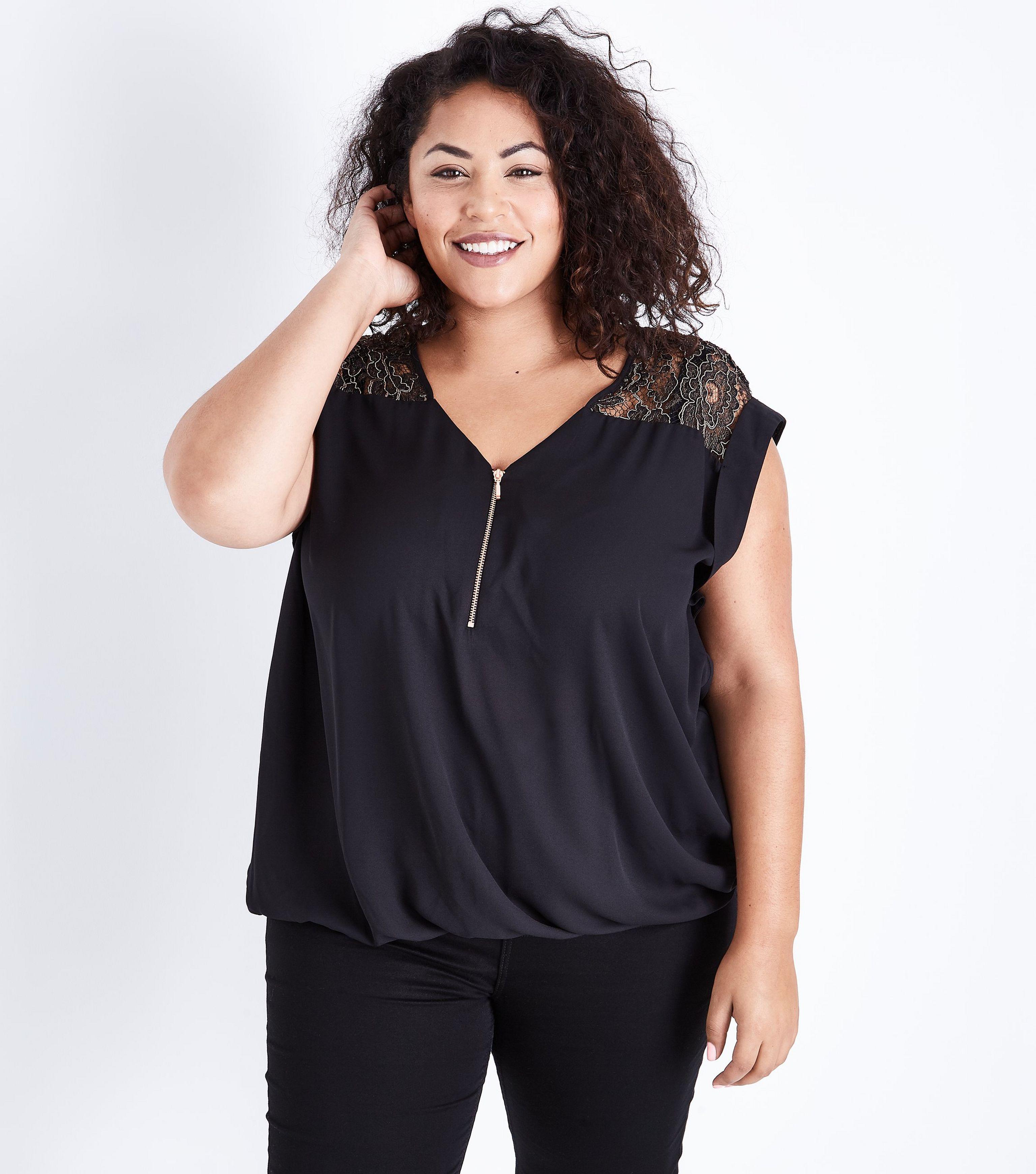 bubble hem top new look