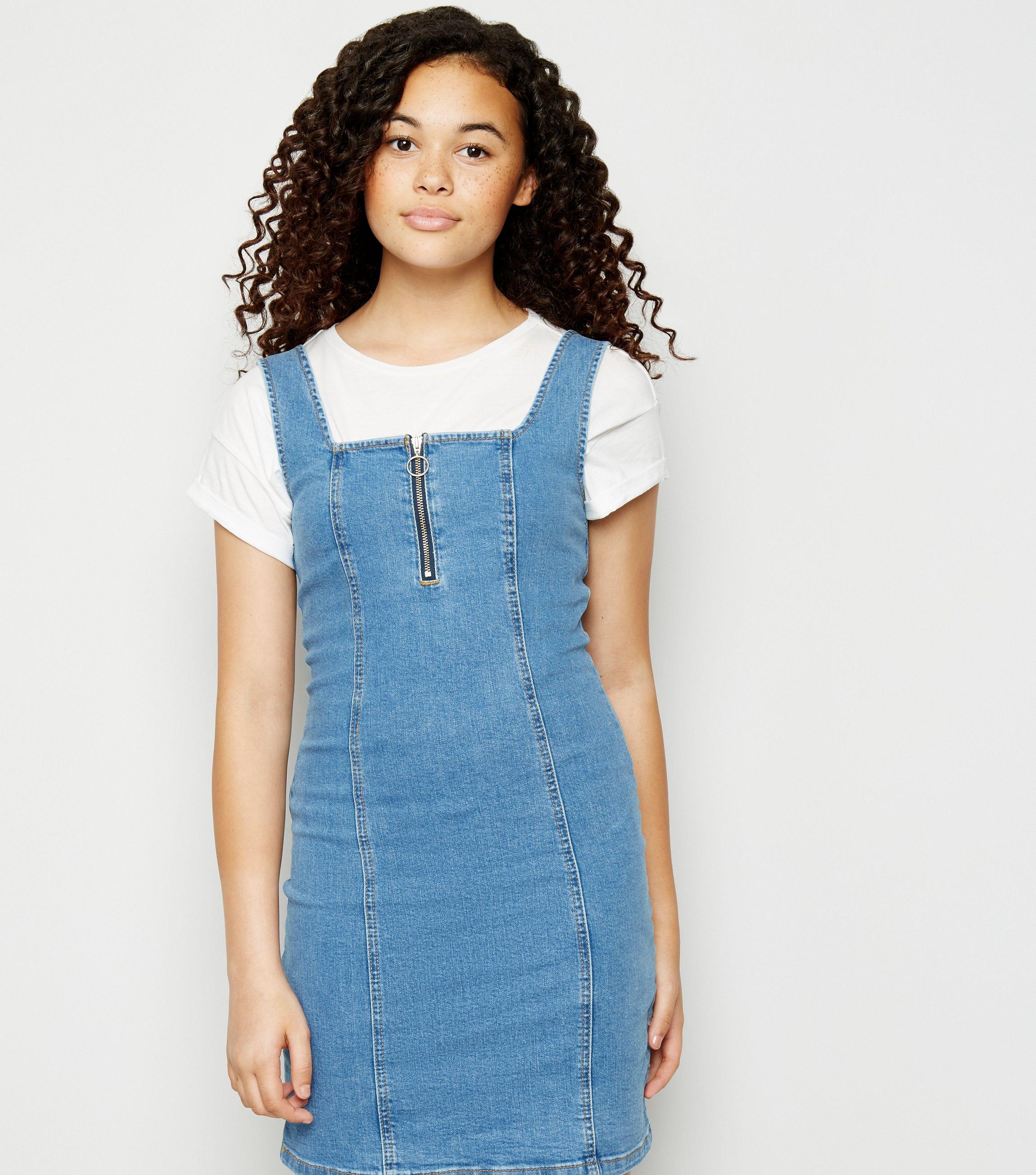 new look denim bodycon dress