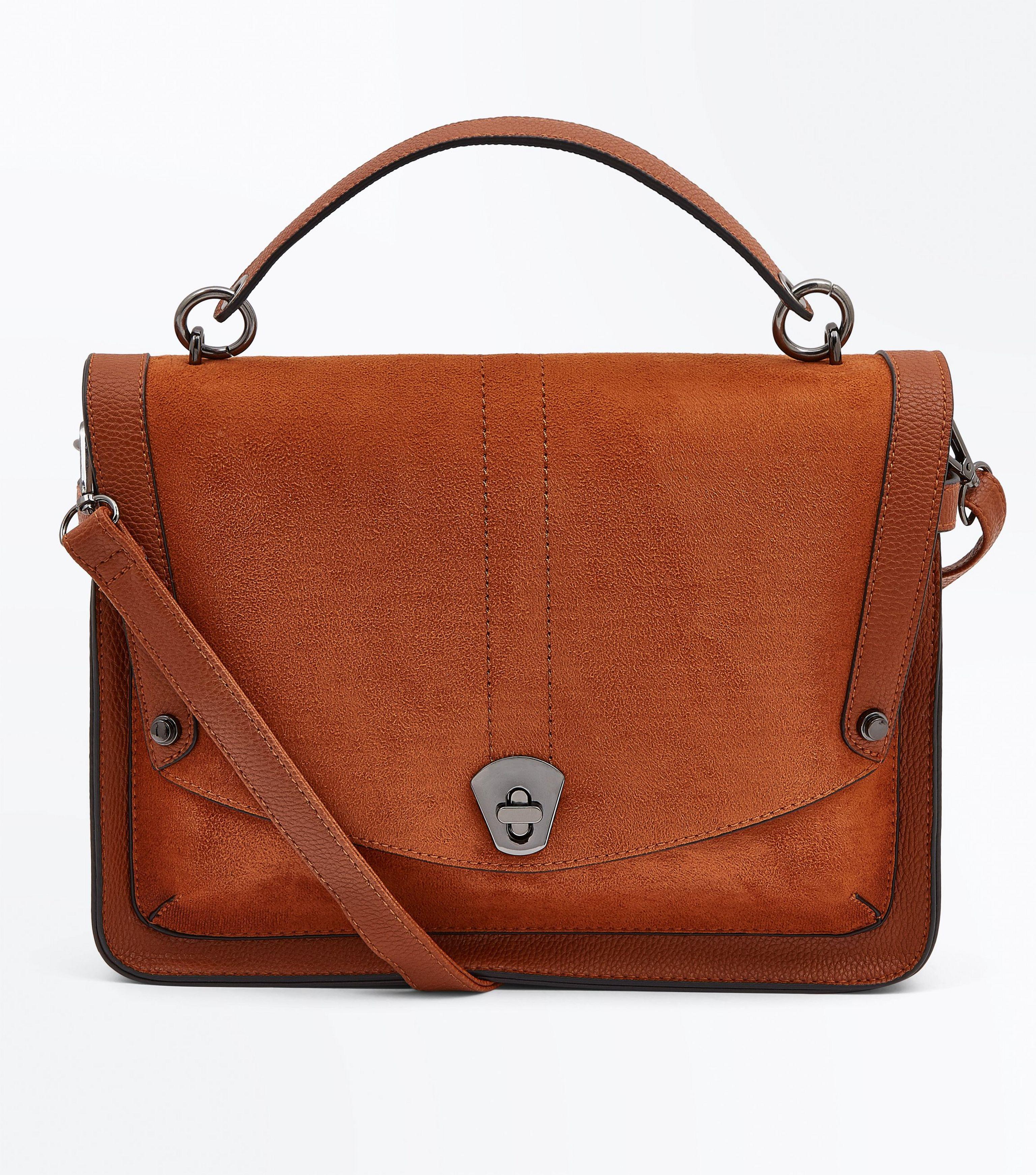 new look tan bag