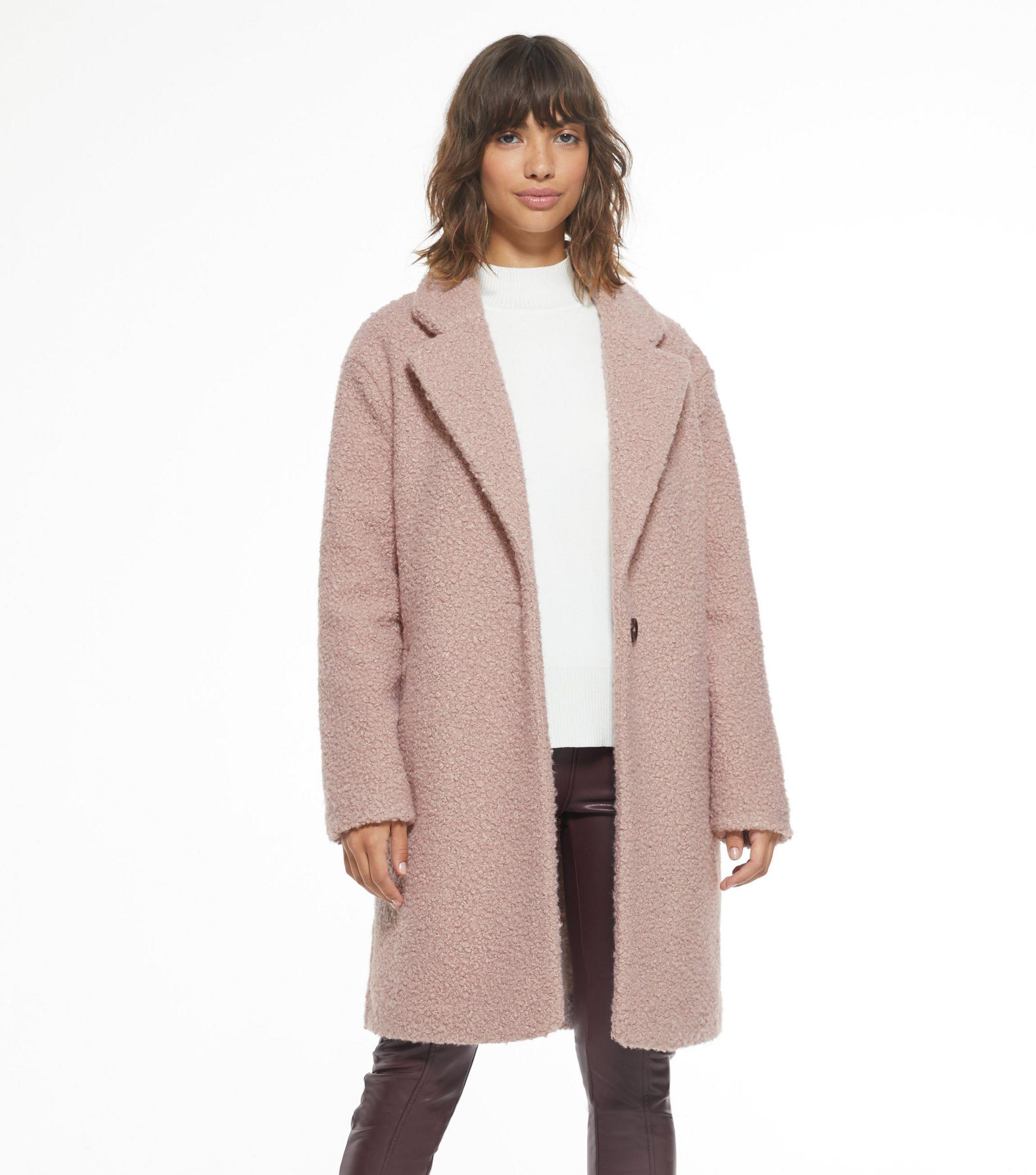 teddy boucle coat