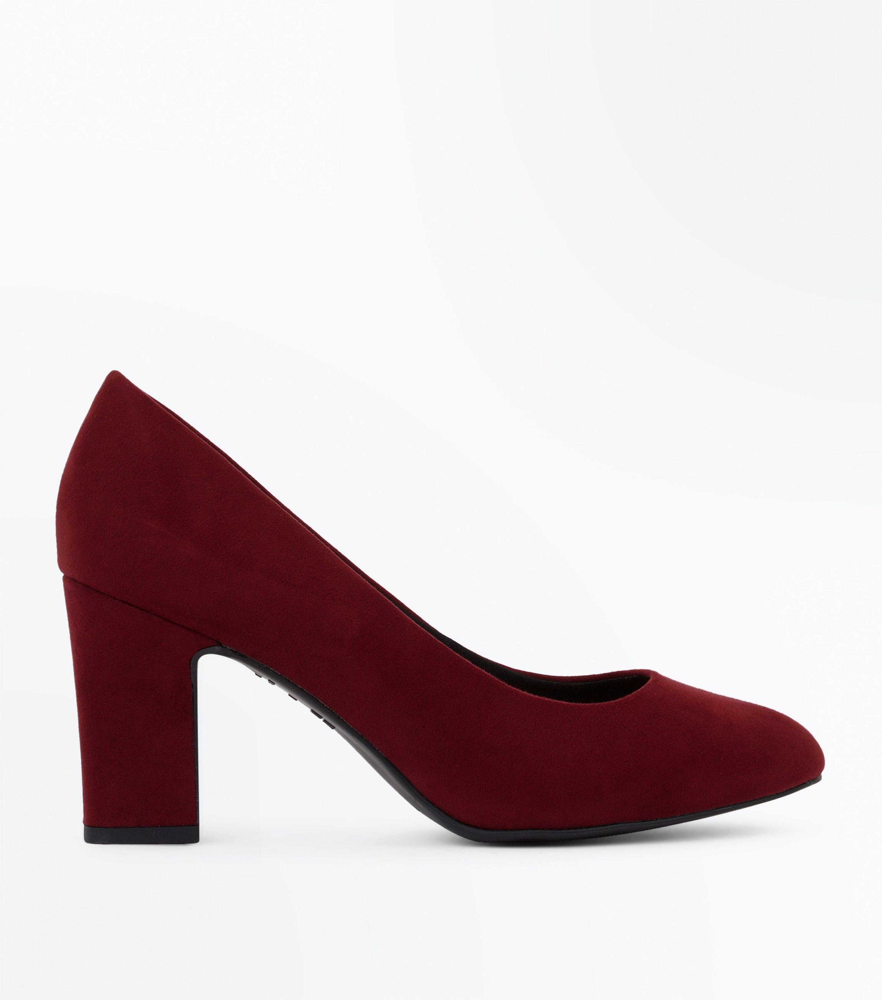 burgundy wide fit shoes