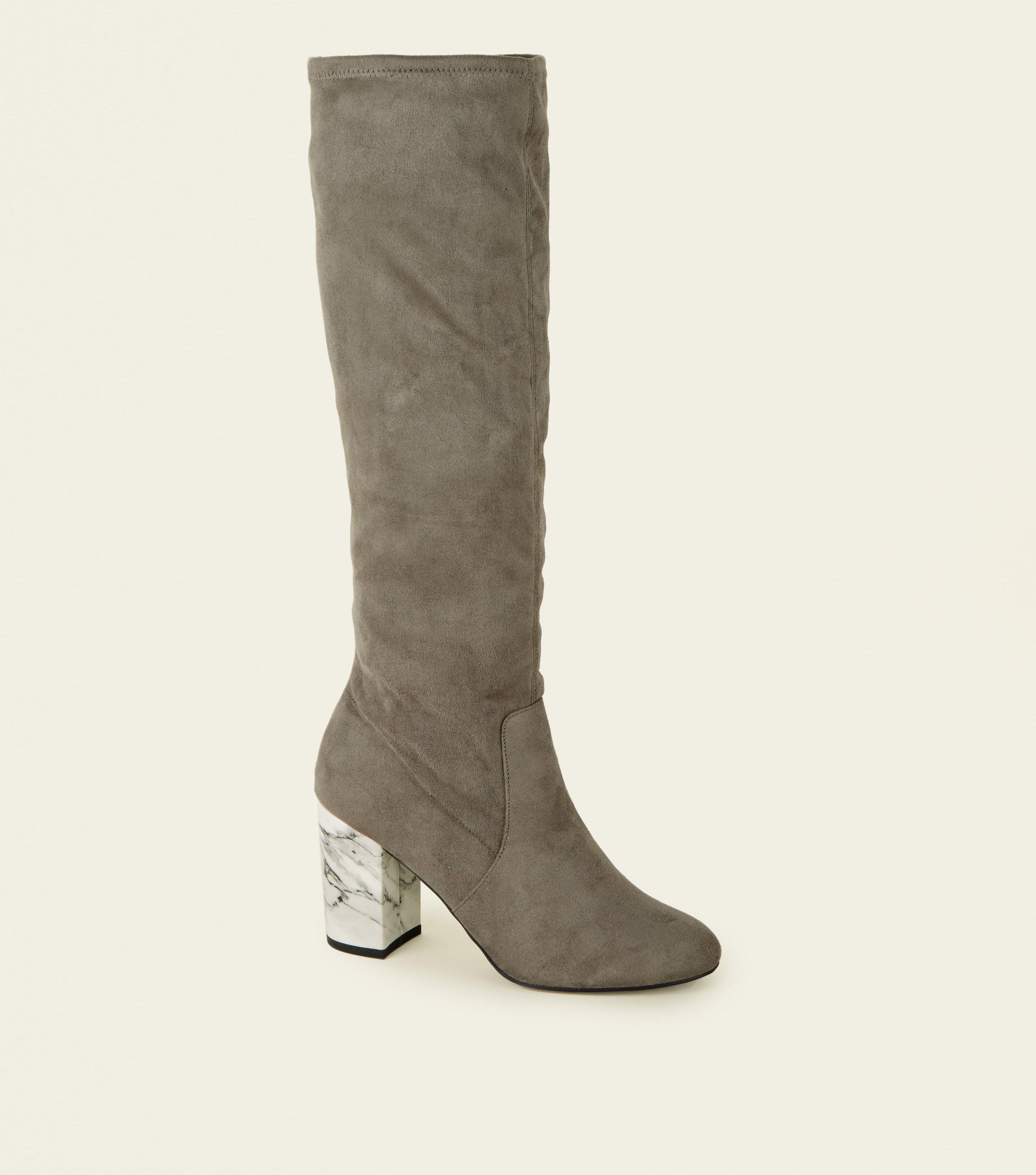 new look wide fit knee high boots