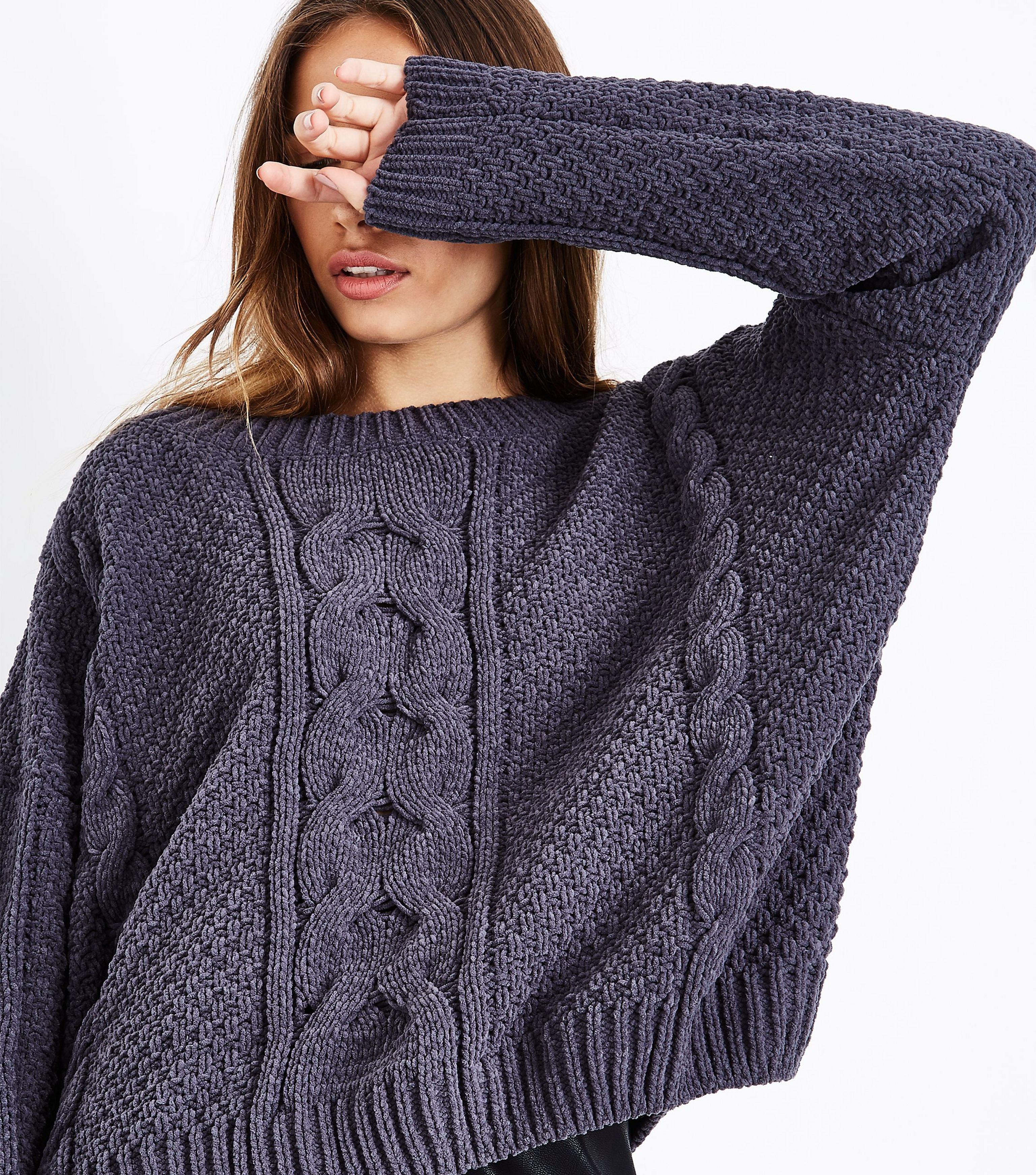 dark grey oversized jumper