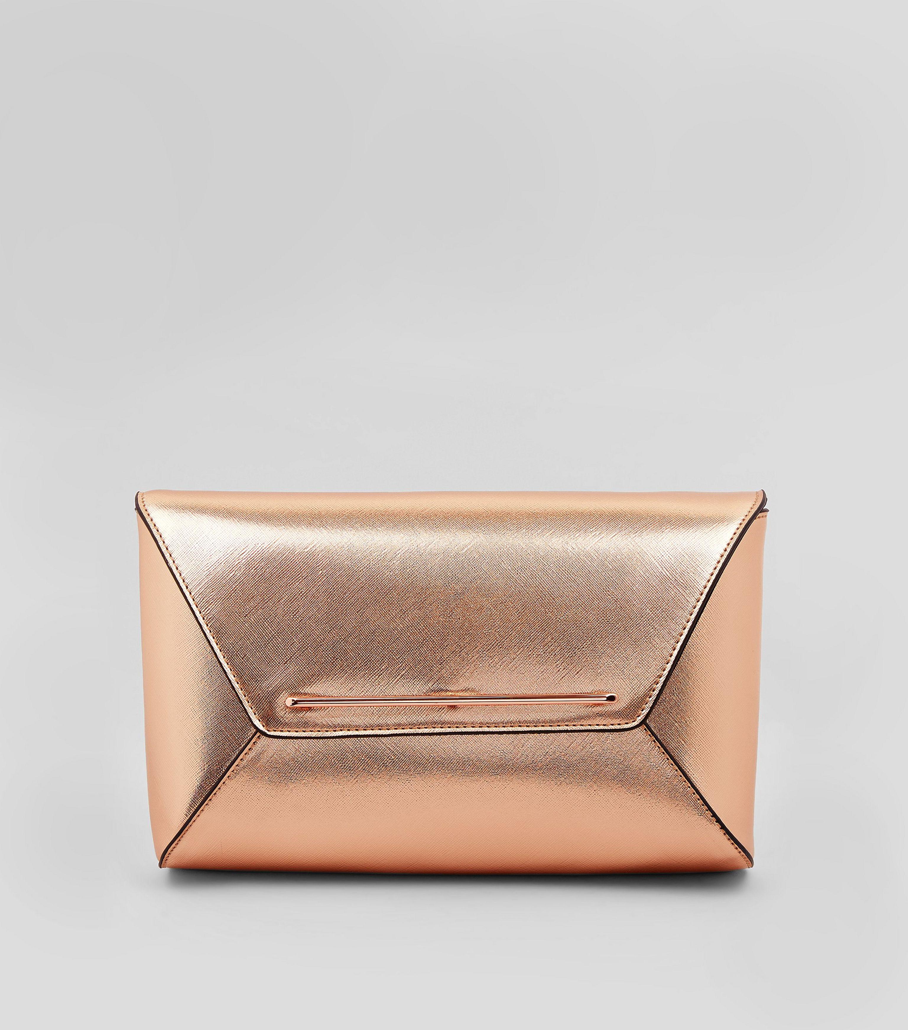 gold clutch bag new look