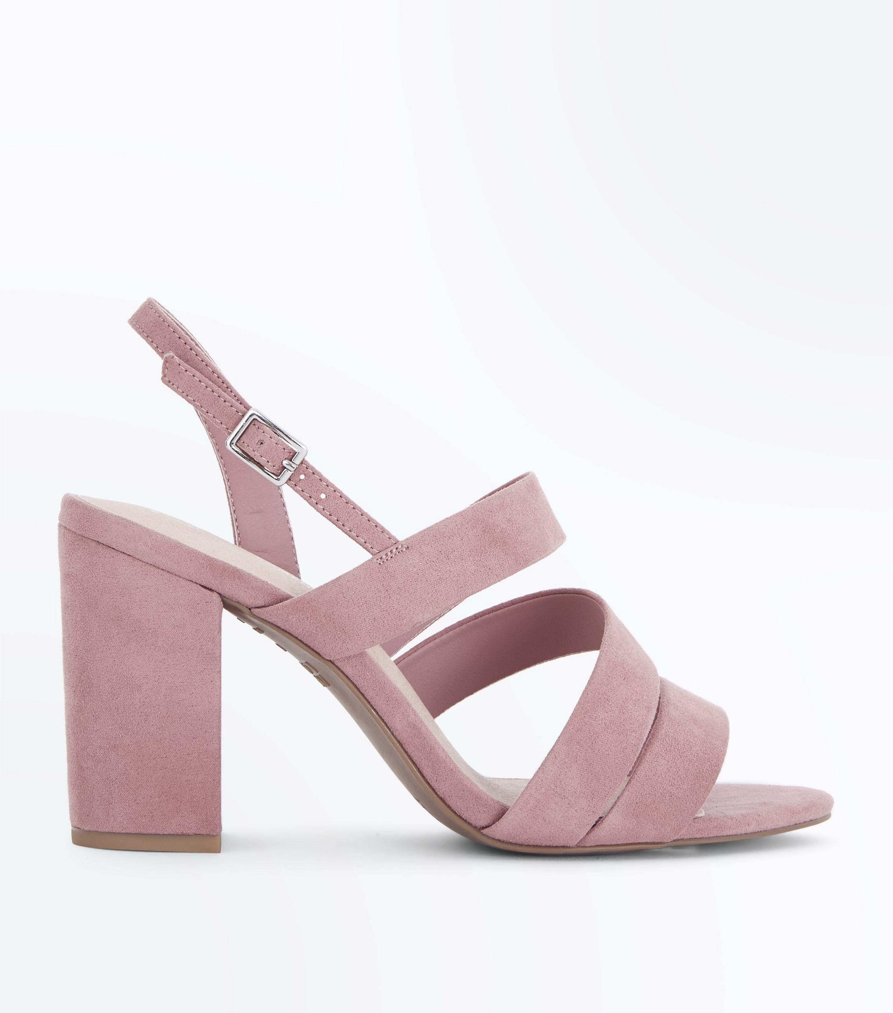 pink wide fit sandals