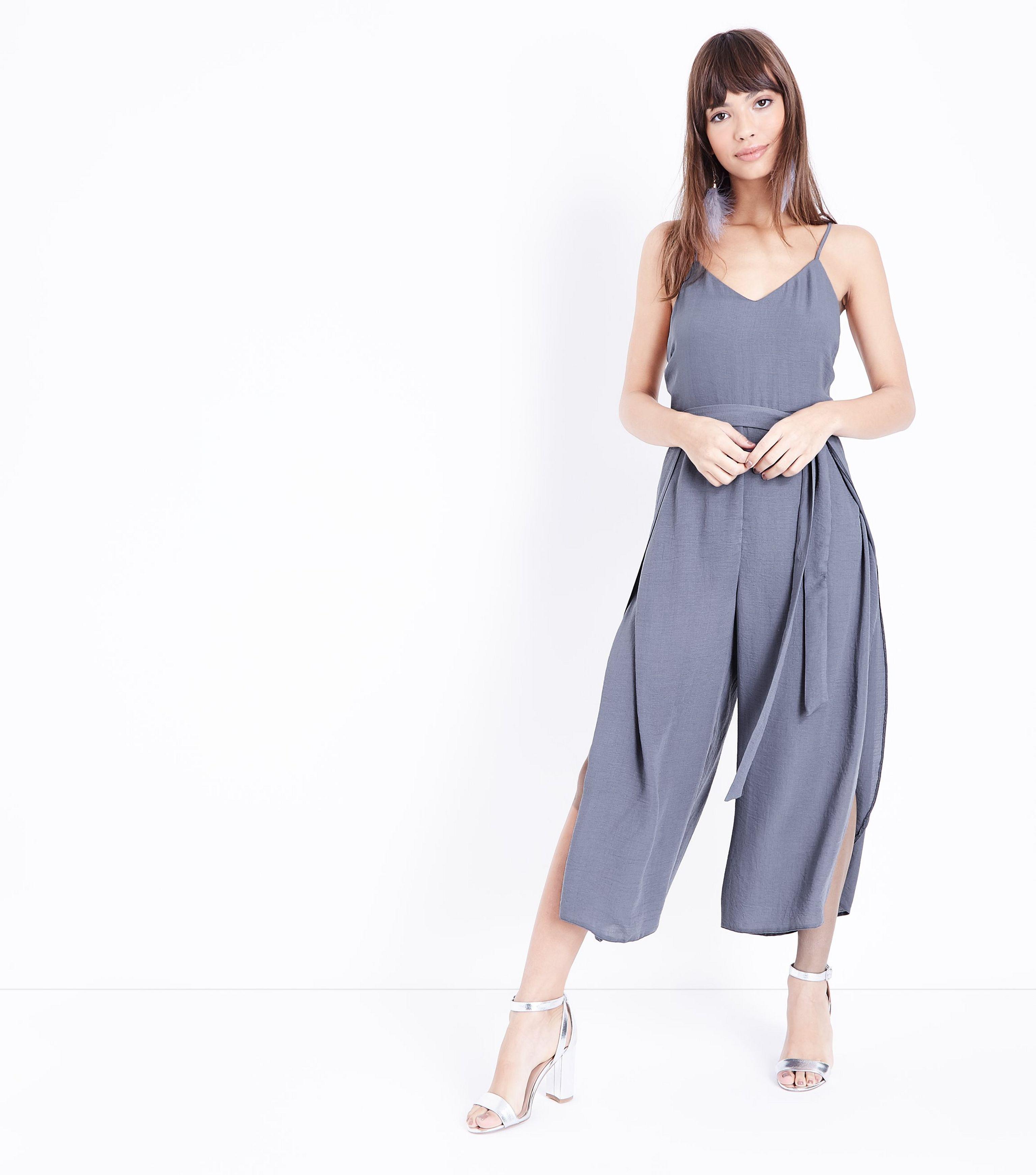 grey jumpsuit new look