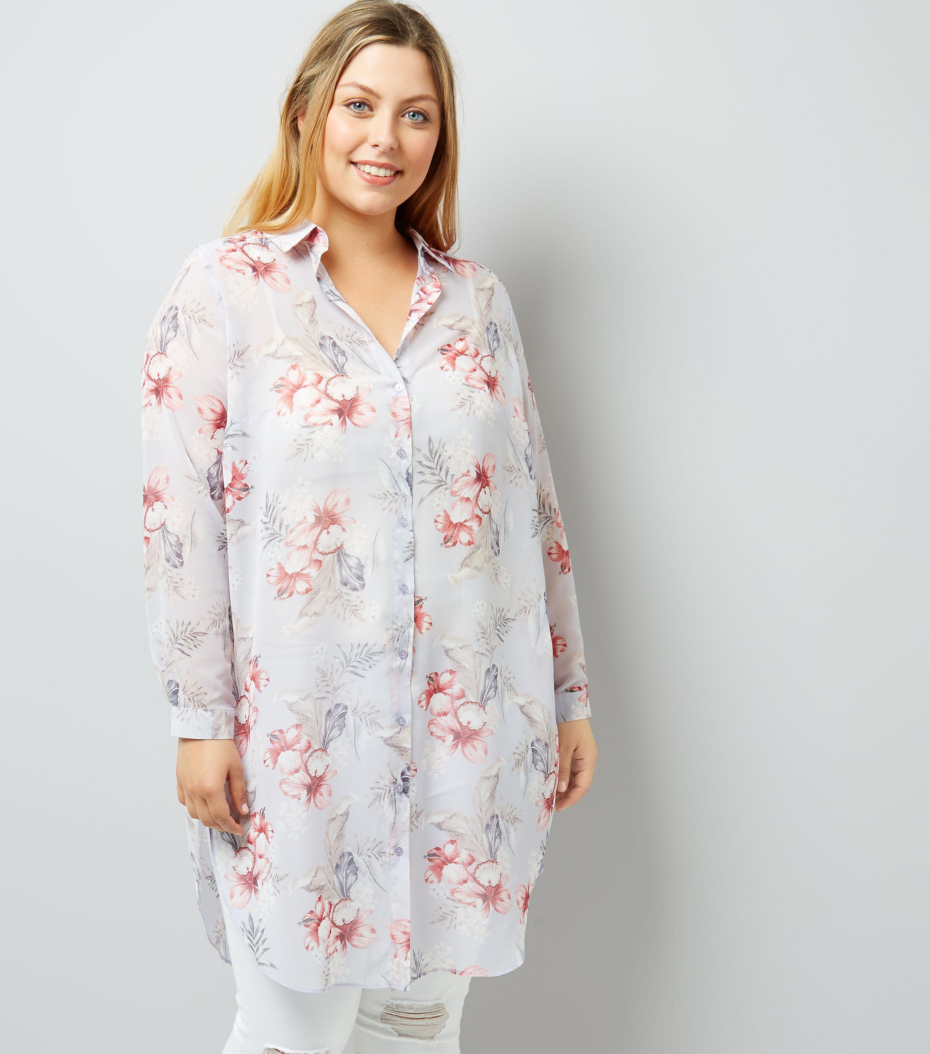 longline chiffon shirt