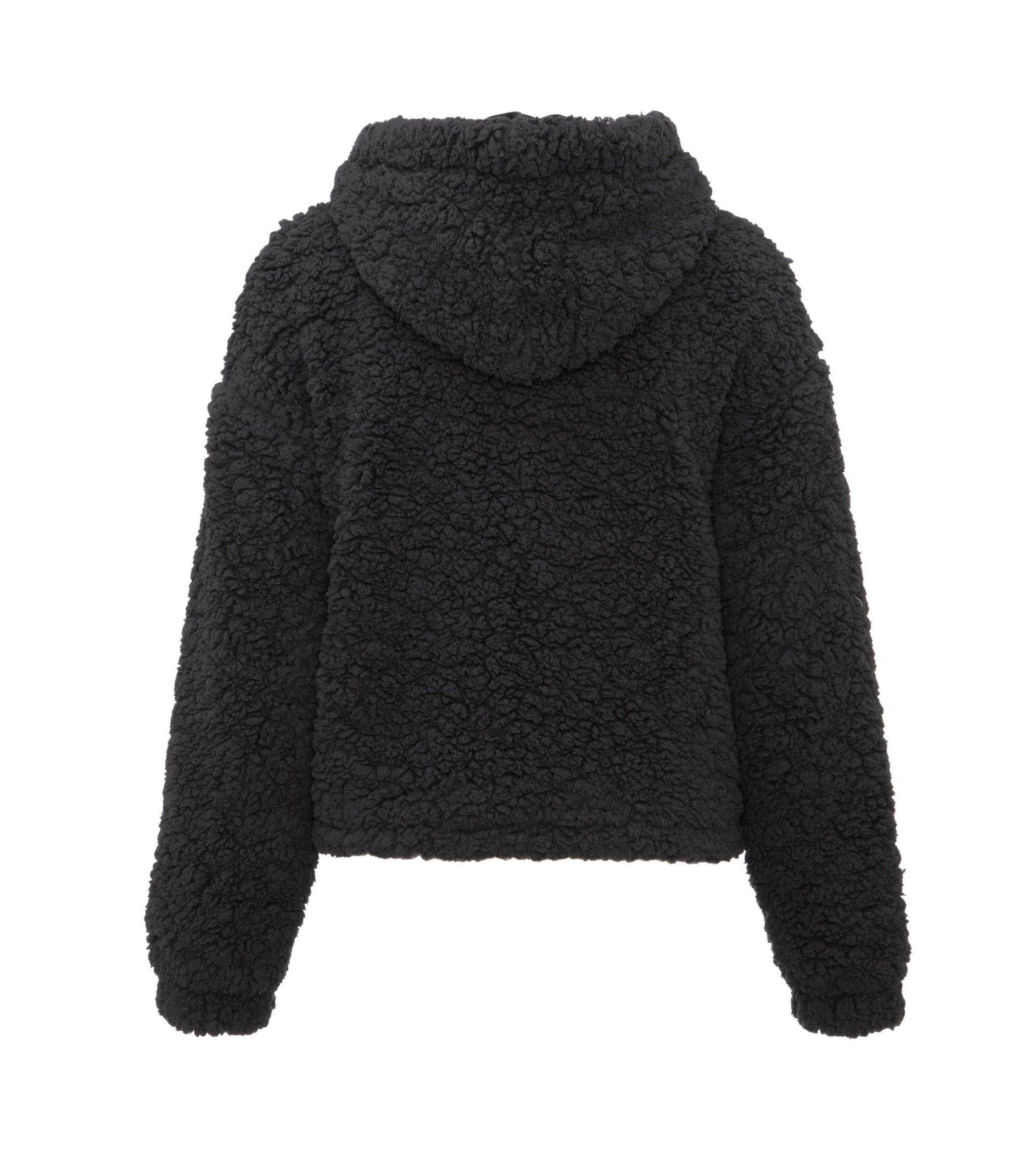 dark grey teddy coat