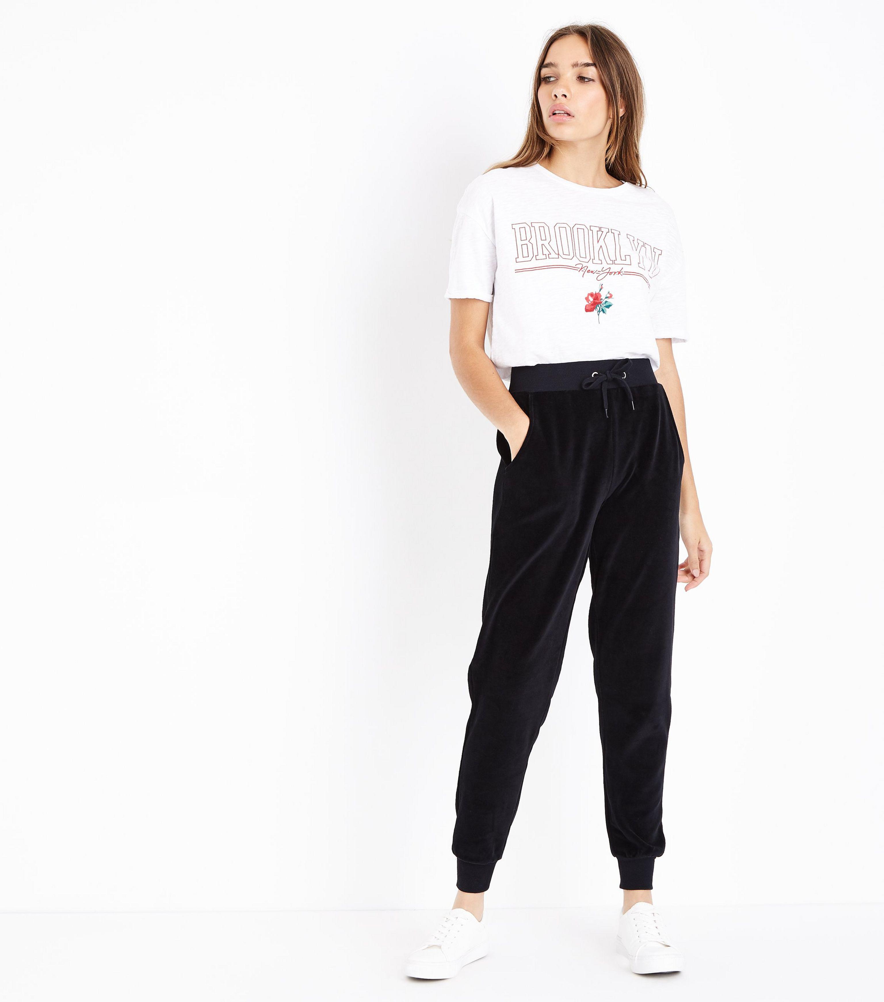 Black Velour Joggers Flash Sales, UP TO 
