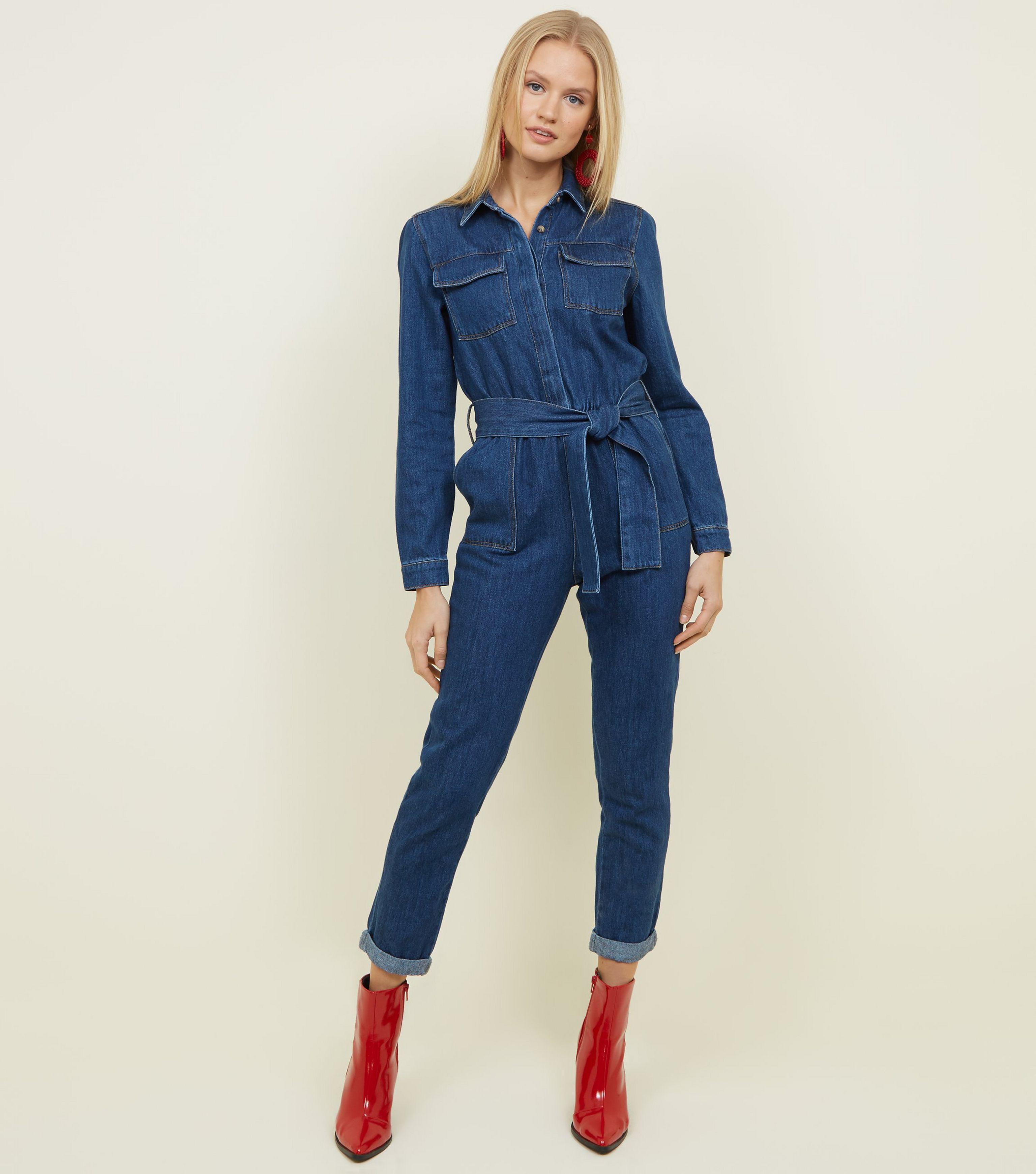 long sleeve jumpsuit new look