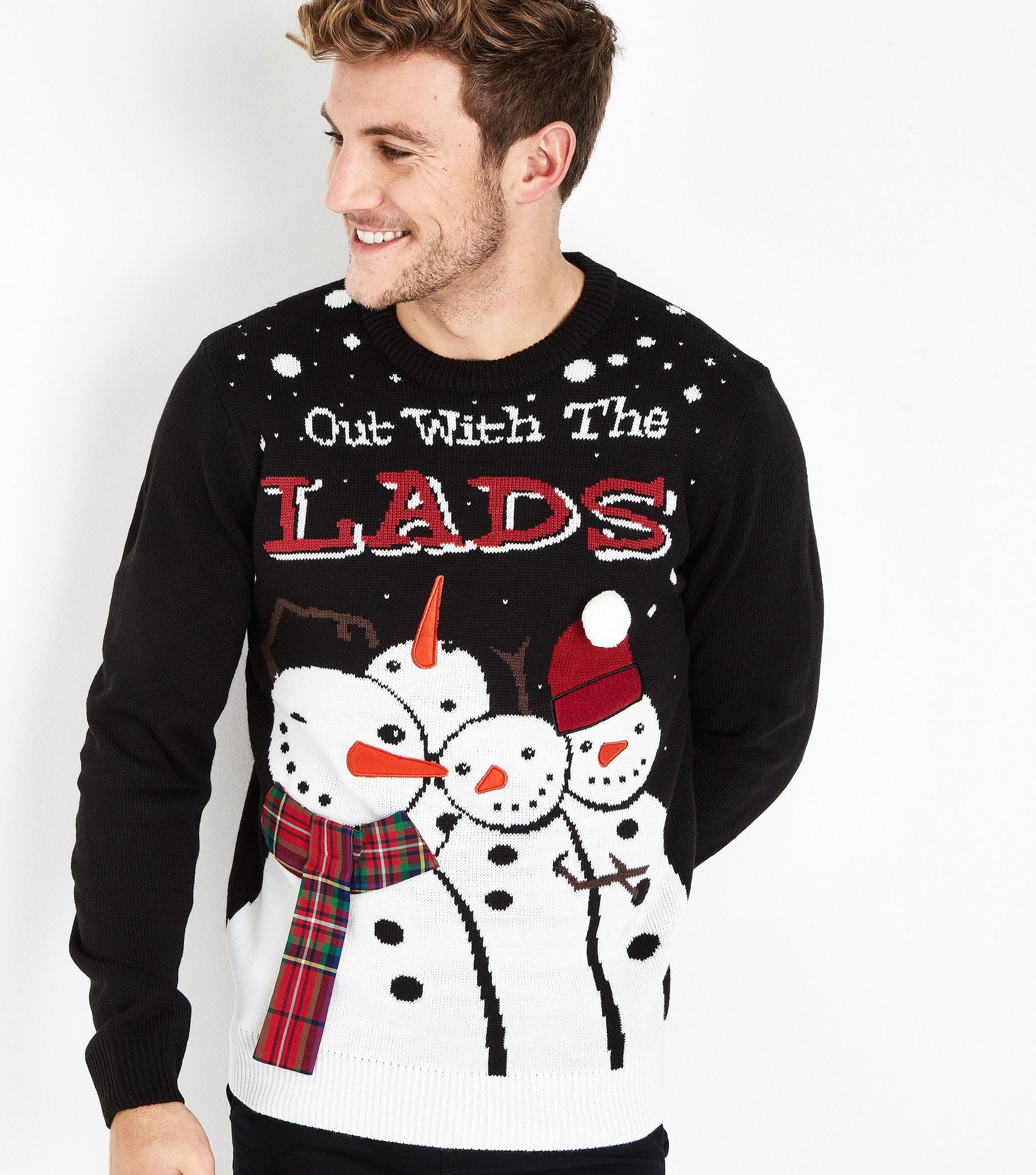 out with the lads christmas jumper