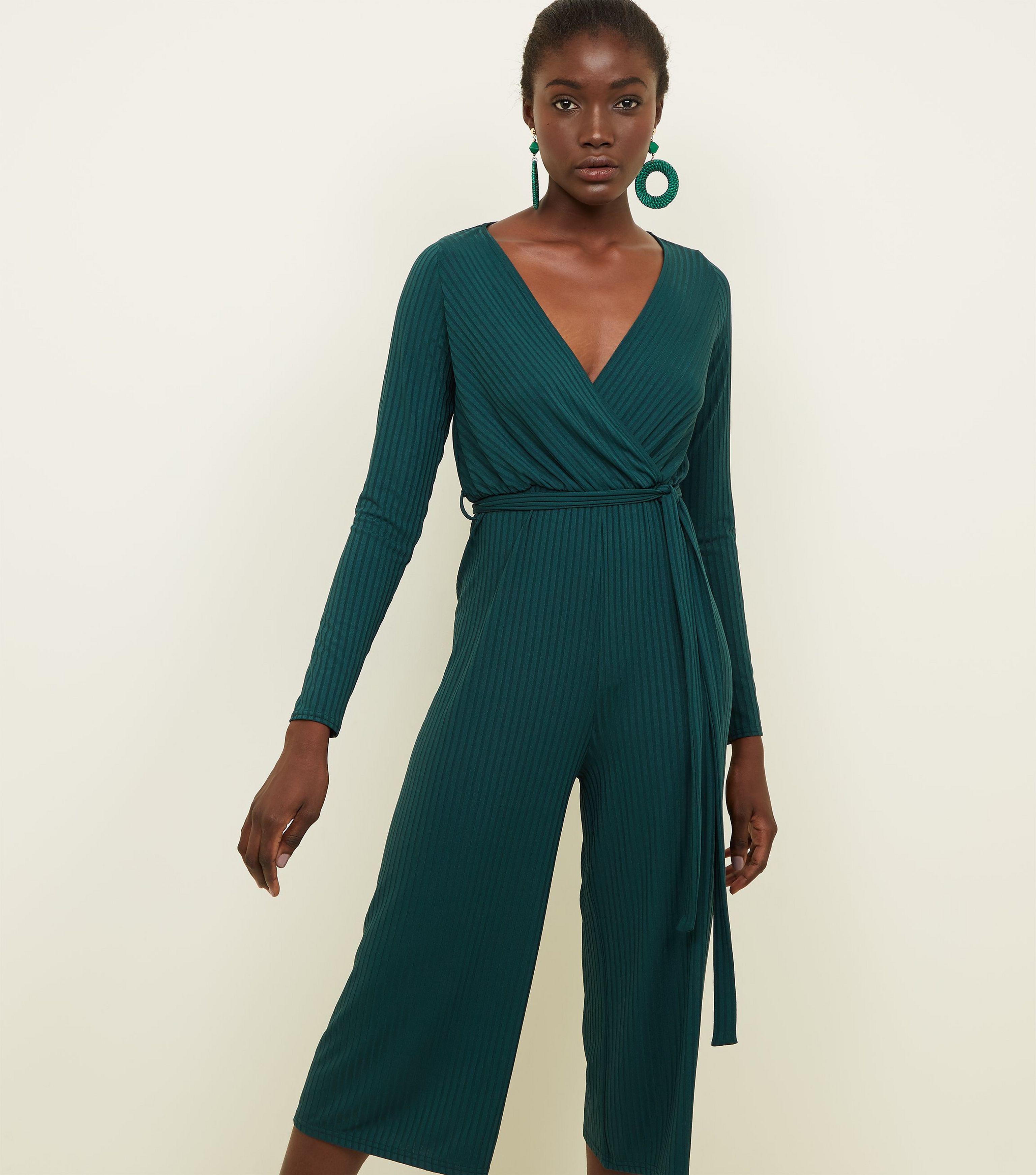 long sleeve jumpsuit new look