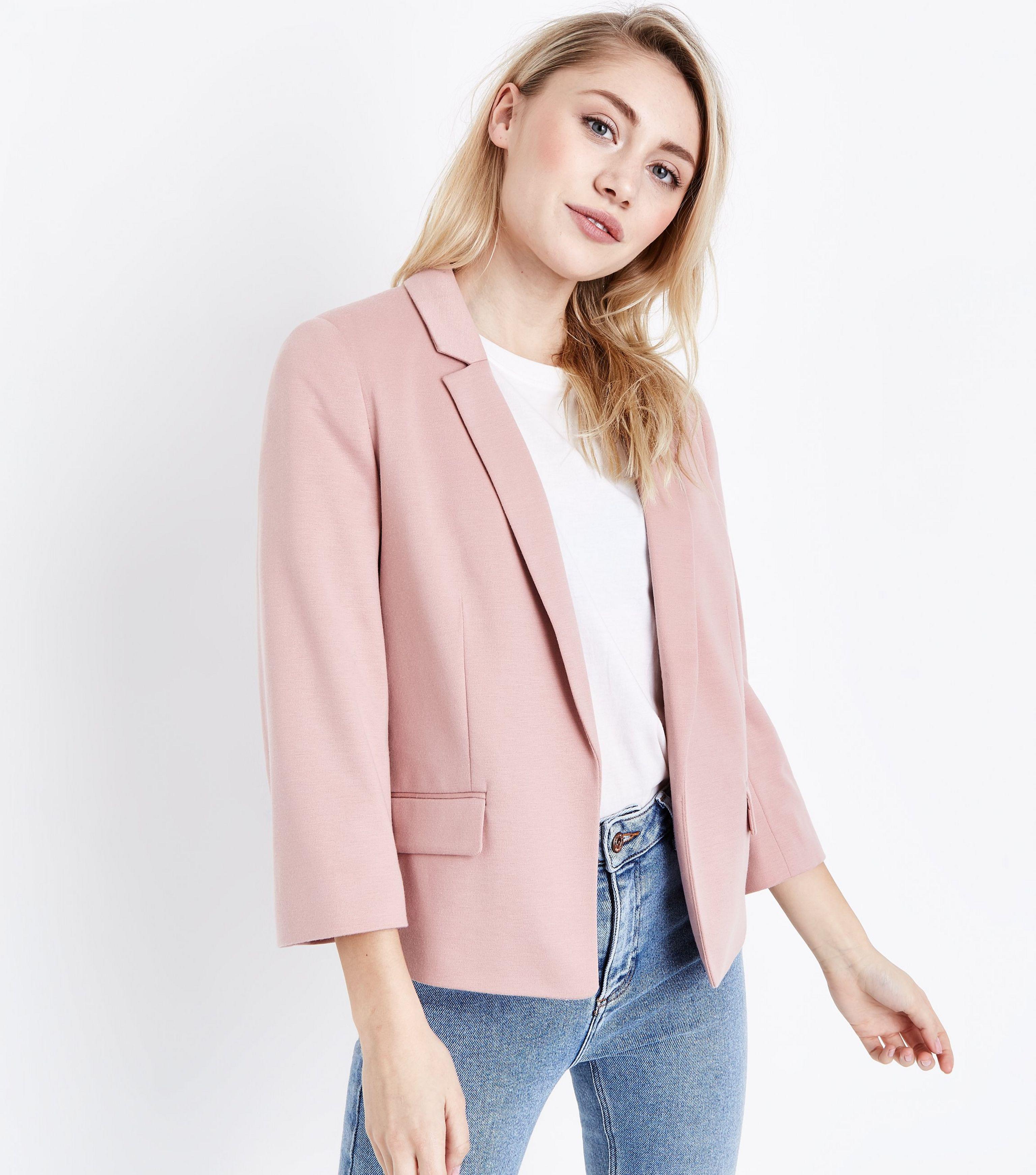 pale pink blazers