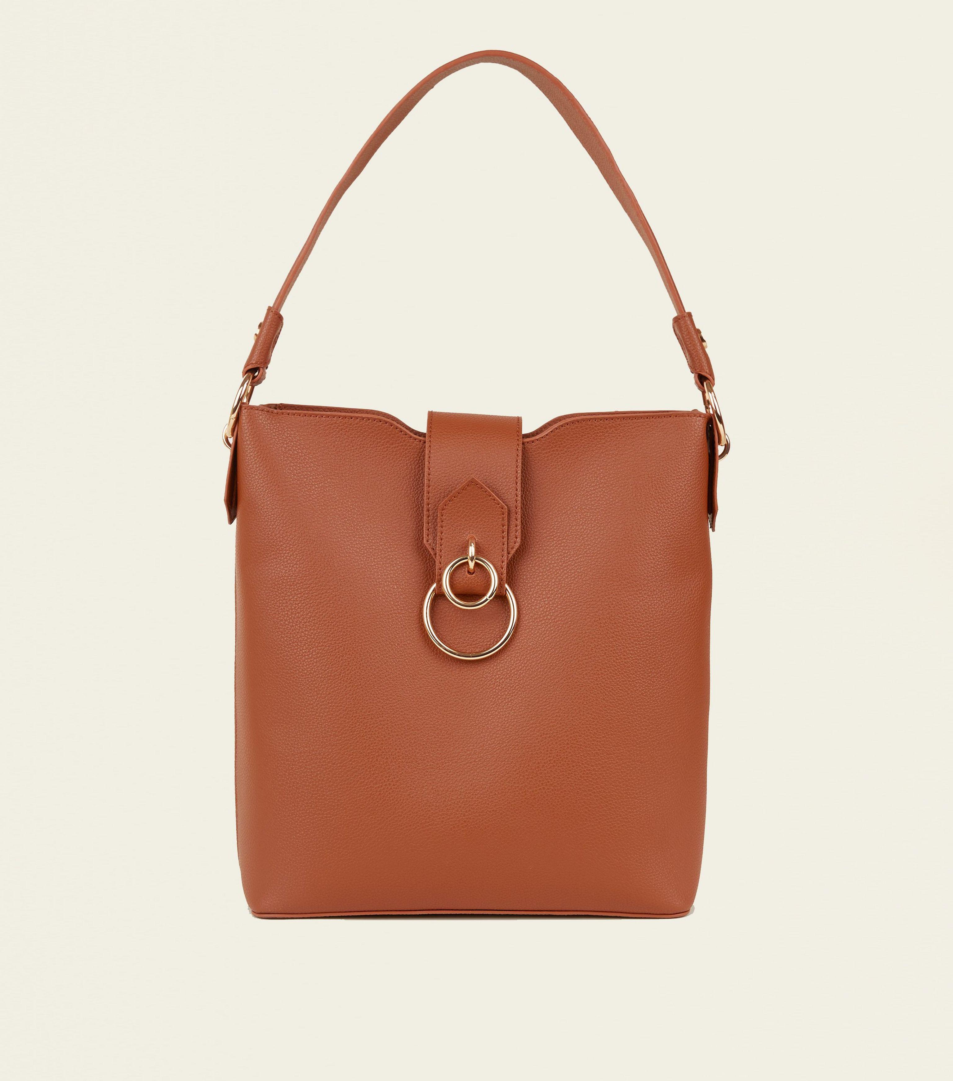 new look tan bag