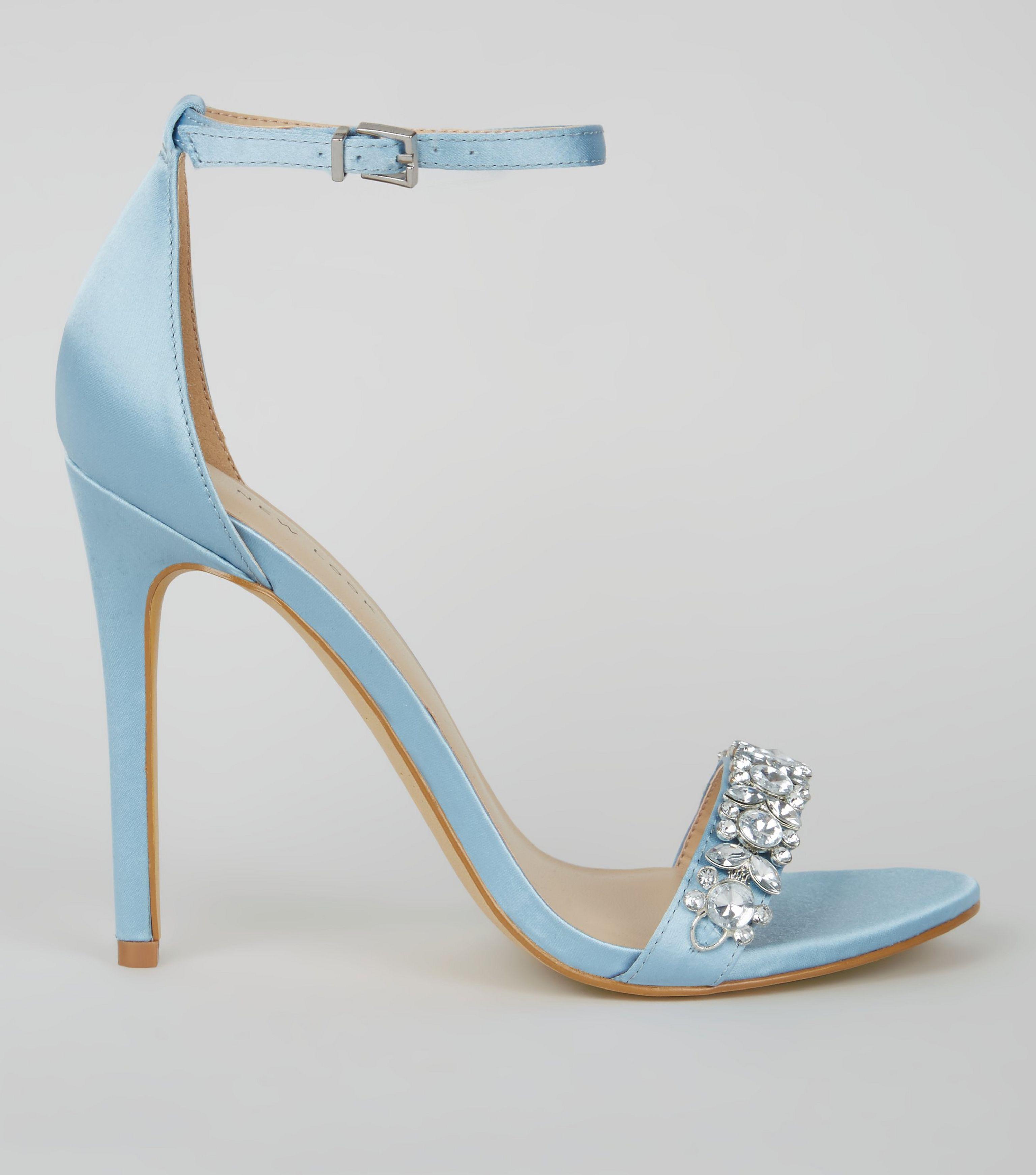 new look blue heels