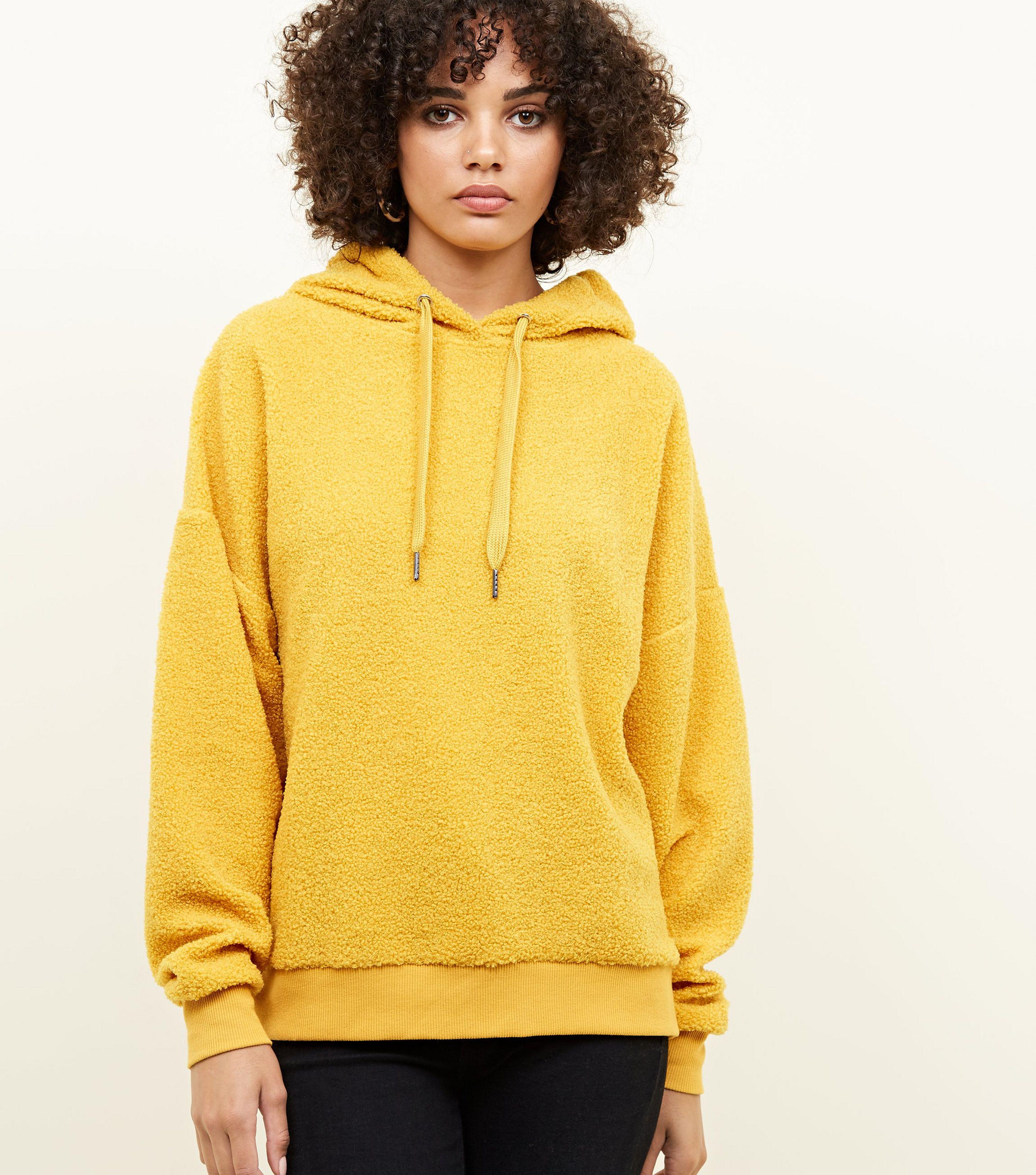 new look mustard hoodie