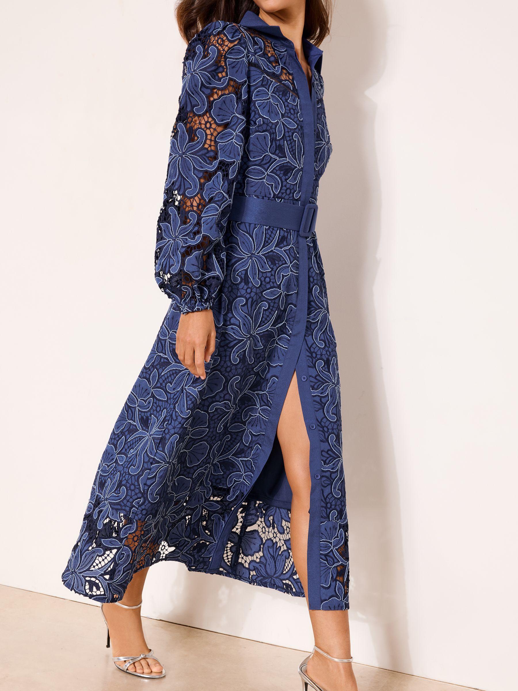 lipsy shirt dress Buy Lipsy Teal Green Petite Premium Lace Belted Long Sleeve Shirt Dress from Next USA