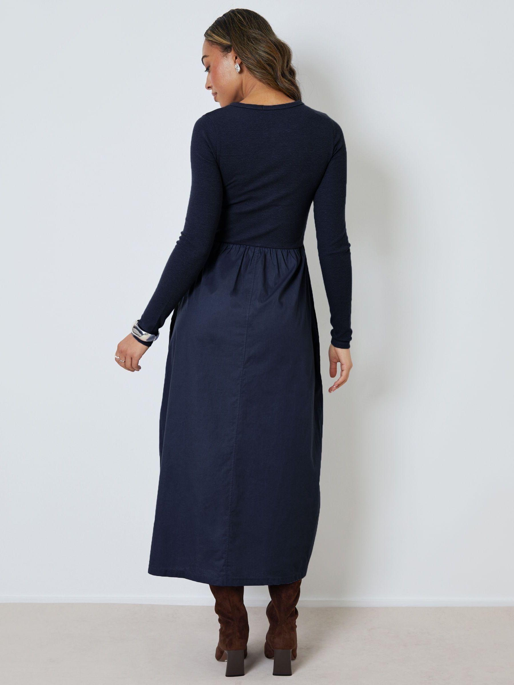 jersey sweater dress Simply The Best Collared Sweater Dress Oatmeal / S main image 1