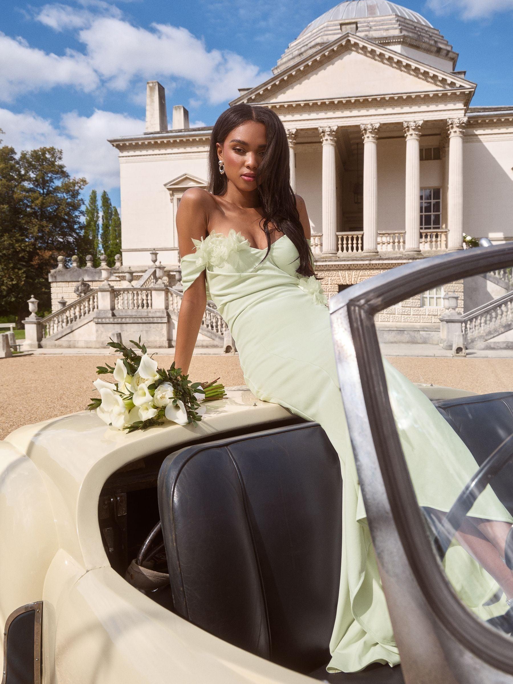 lipsy metallic bardot dress Rent Lipsy london Gold Dress UK 6