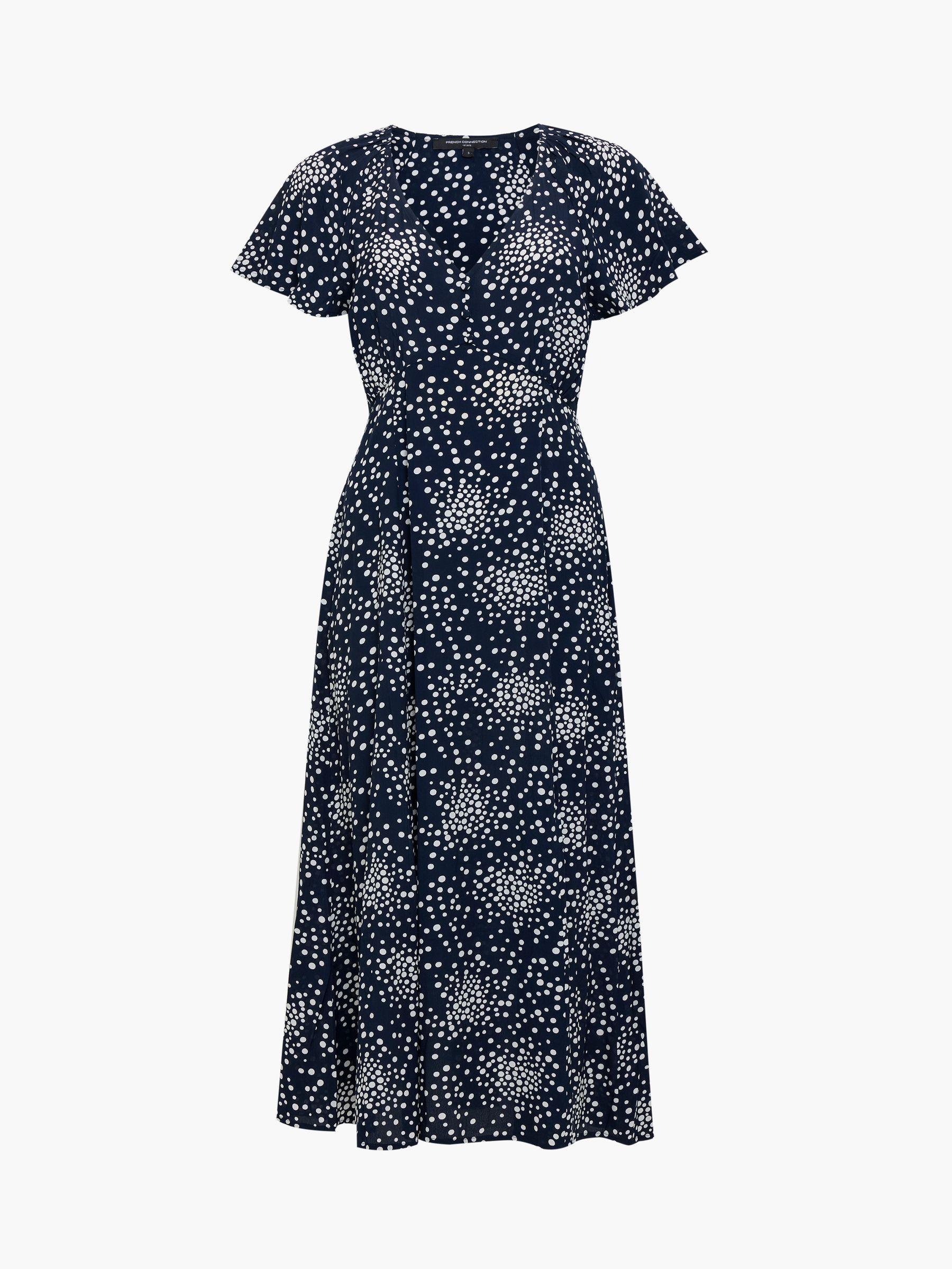 french connection blue floral maxi dress angelrox angelrox goddess dress joy fits more / navy main image 0