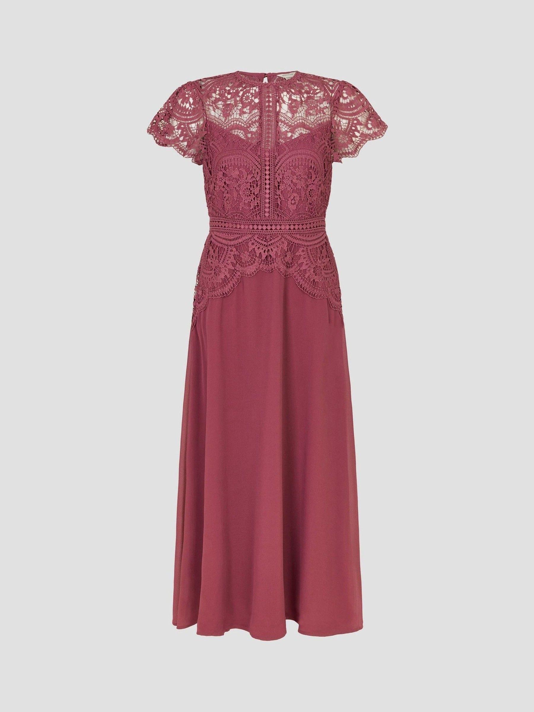 wine red dress lace Women's Something Good Wine Red Floral Applique Maxi Dress | Size: Xs