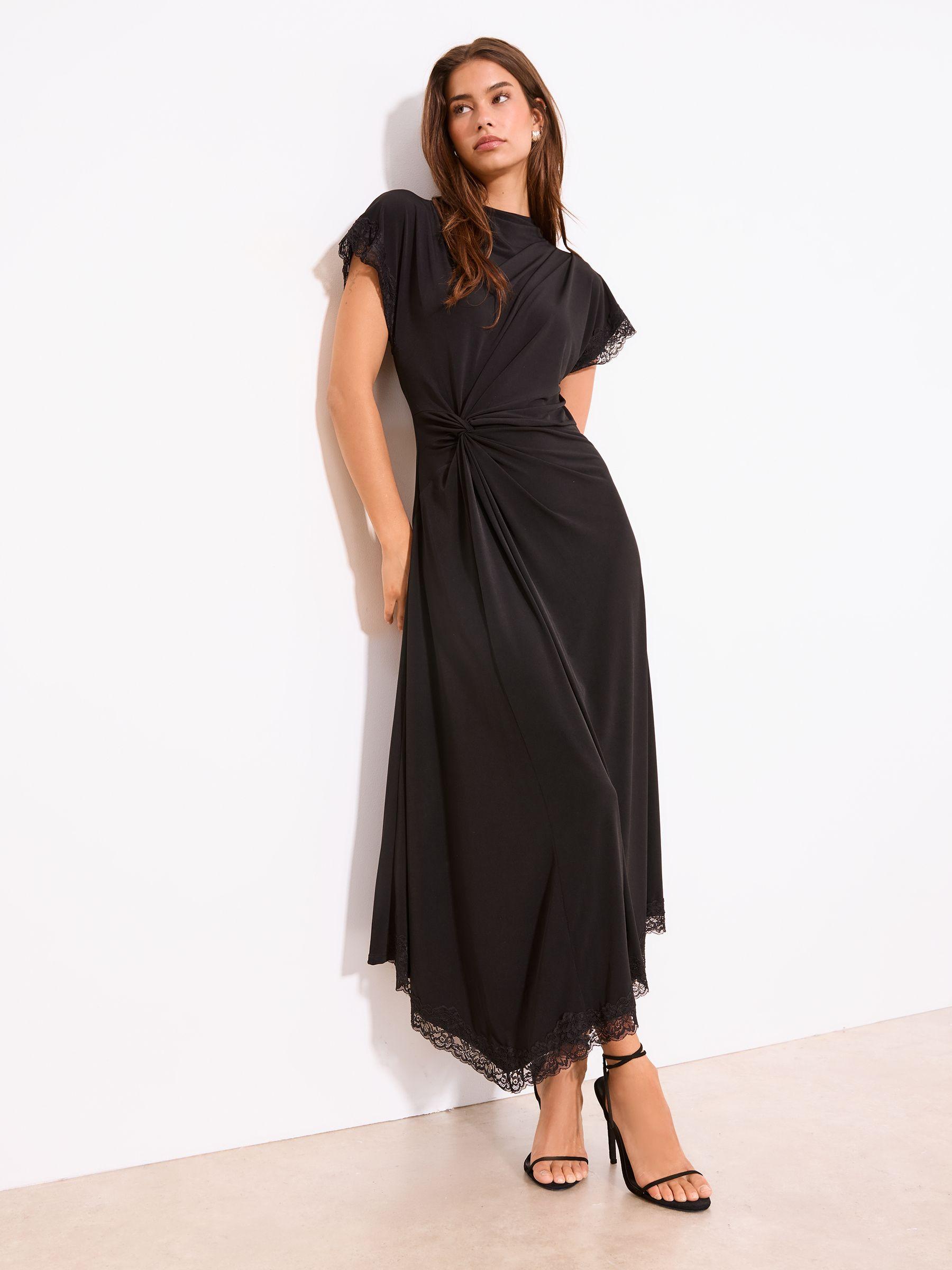 prom a line dresses Long Sleeve Knot A-line Sequin Prom Dress GM01058 – MISS ORD main image 1