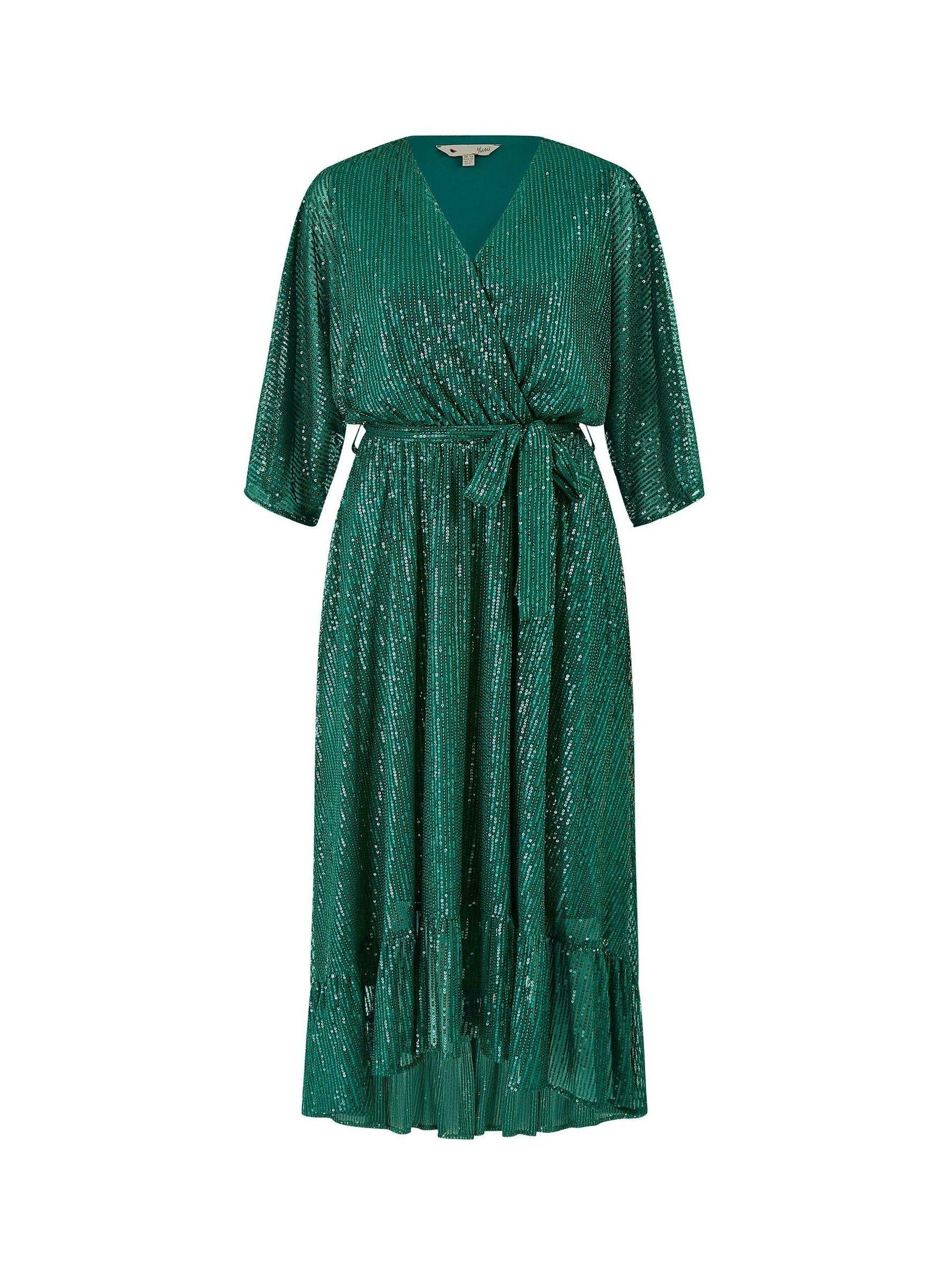 Designer Green Sequin Wrap Dresses for Women - Up to 73% off | Lyst