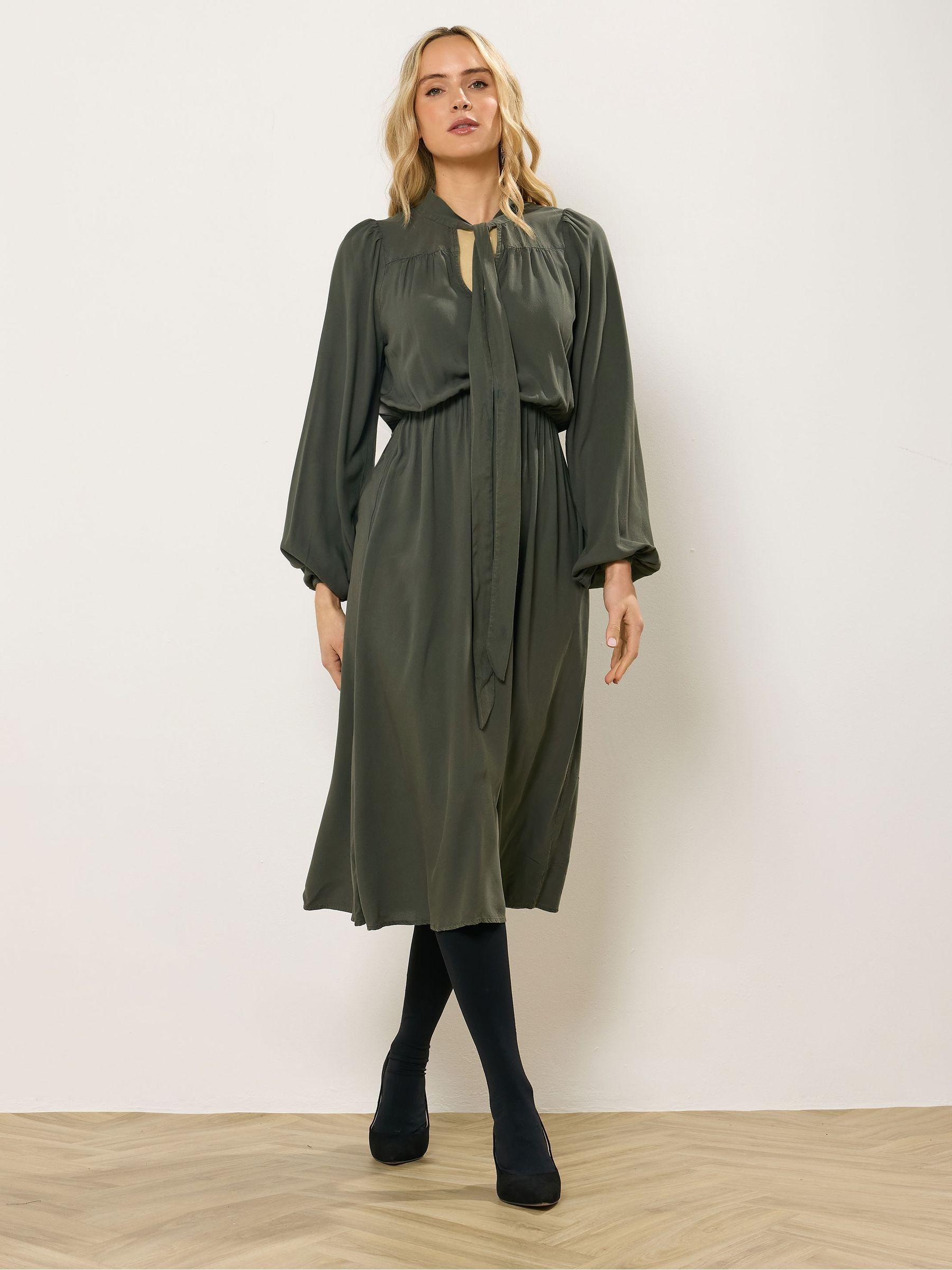 knee length dresses for ladies Acid Washed Ribbed Midi Tube Dress – Rise and Redemption