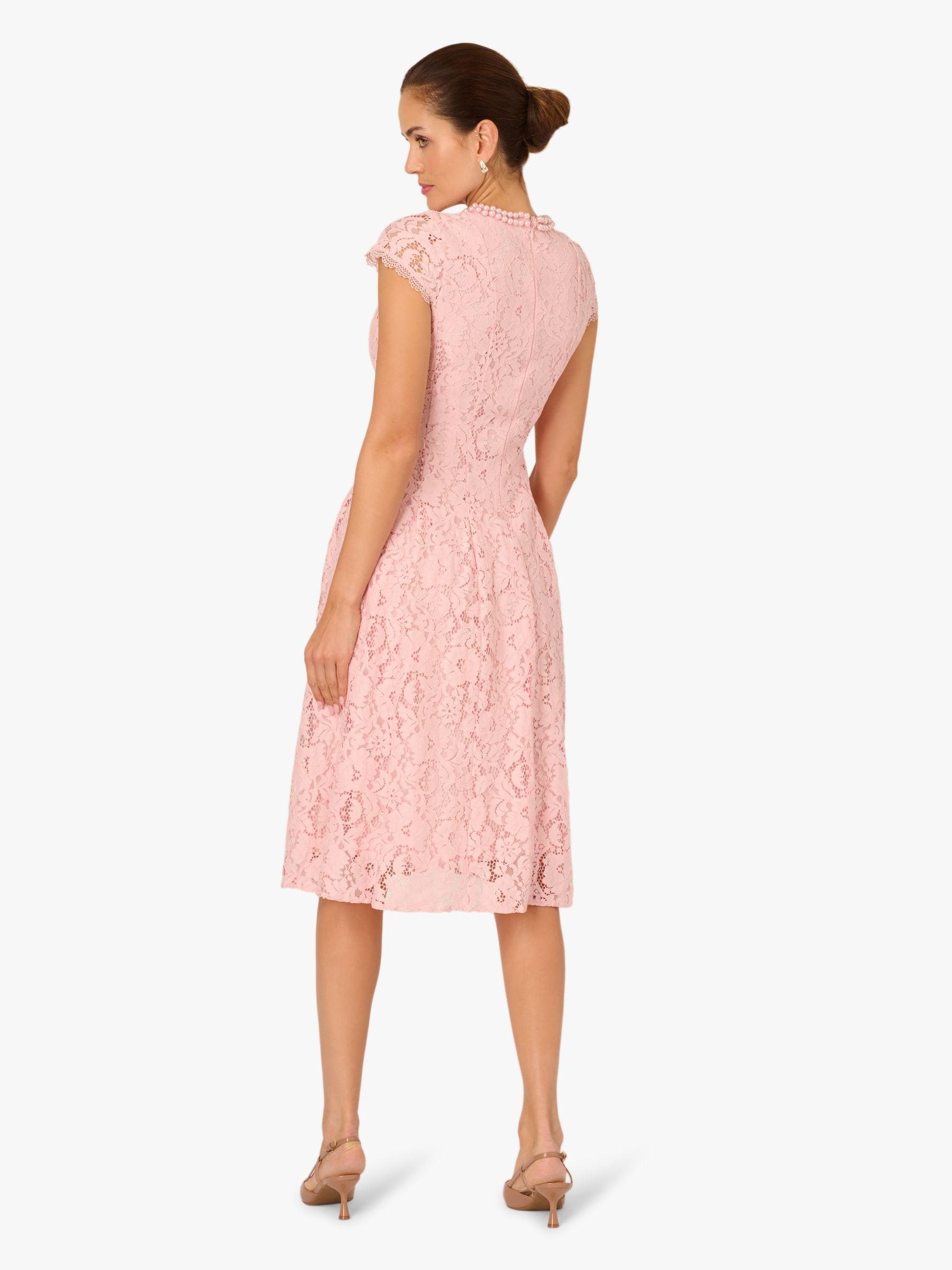 chinese dress ladies Adrianna Papell AP1E202291 Short Beaded Mesh Dress main image 1