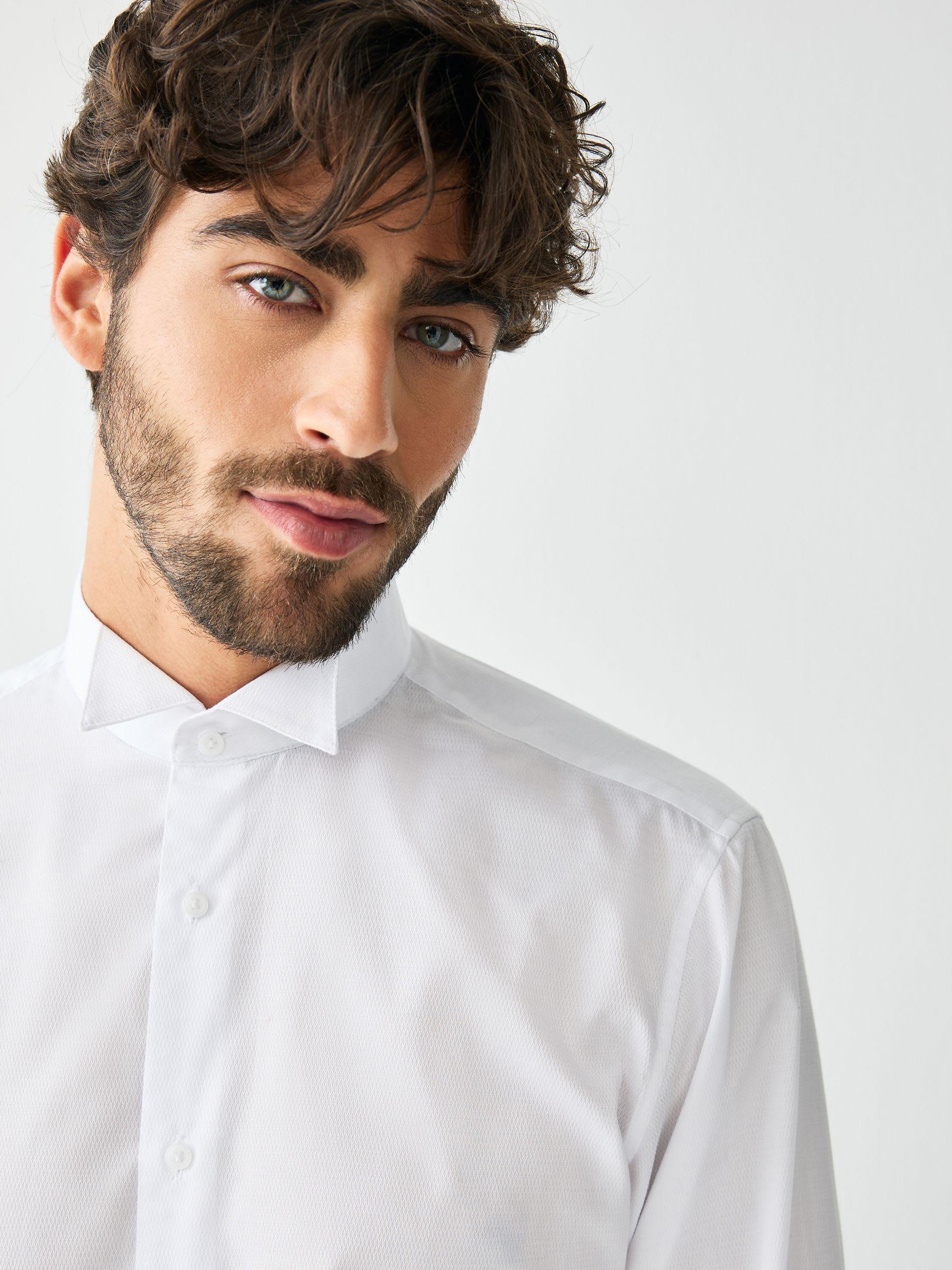 slim fit dress slacks The White Adler Fine Twill Custom Shirt  Ledbury
