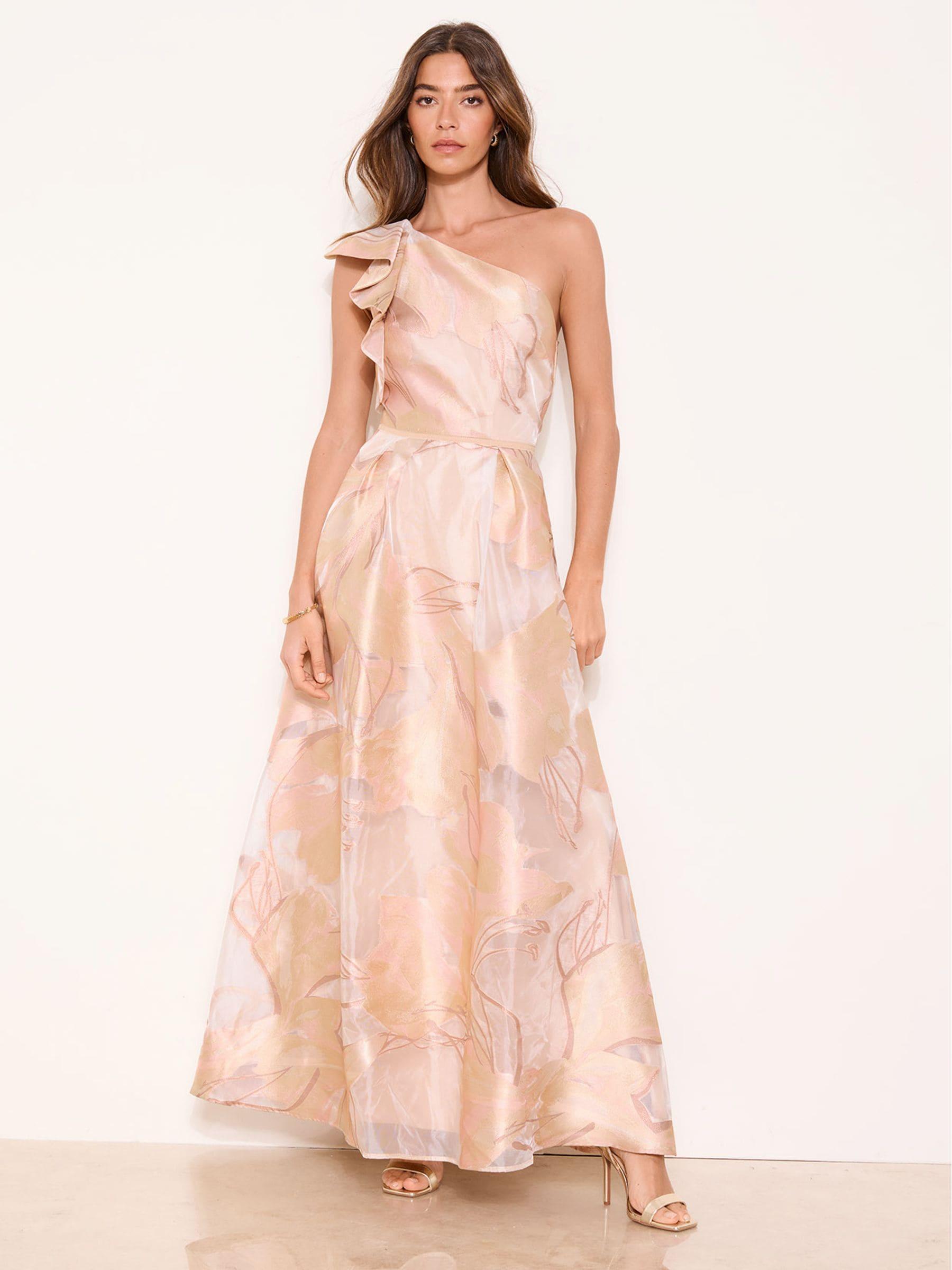 lipsy one shoulder maxi dress Lipsy LIPSY ONE SHOULDER SEQUIN MAXI DRESS. - REGULAR FIT - Occasion wear -  silver/silver-coloured