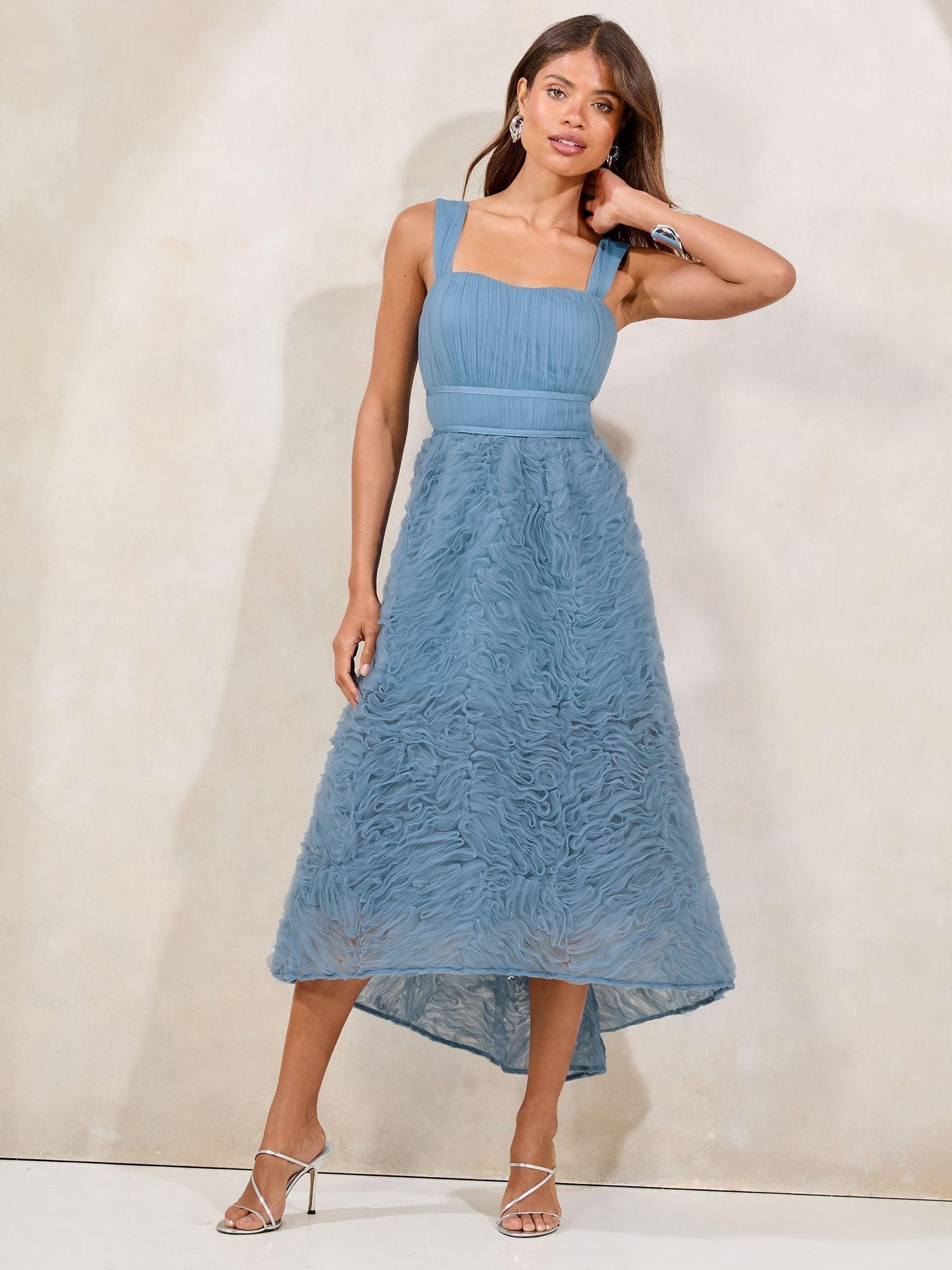 blue grey dress illusion LIPSY Womens Sleeveless Lace Bodycon Dress UK 8 Small Navy Blue Floral –  Messina Hembry main image 0
