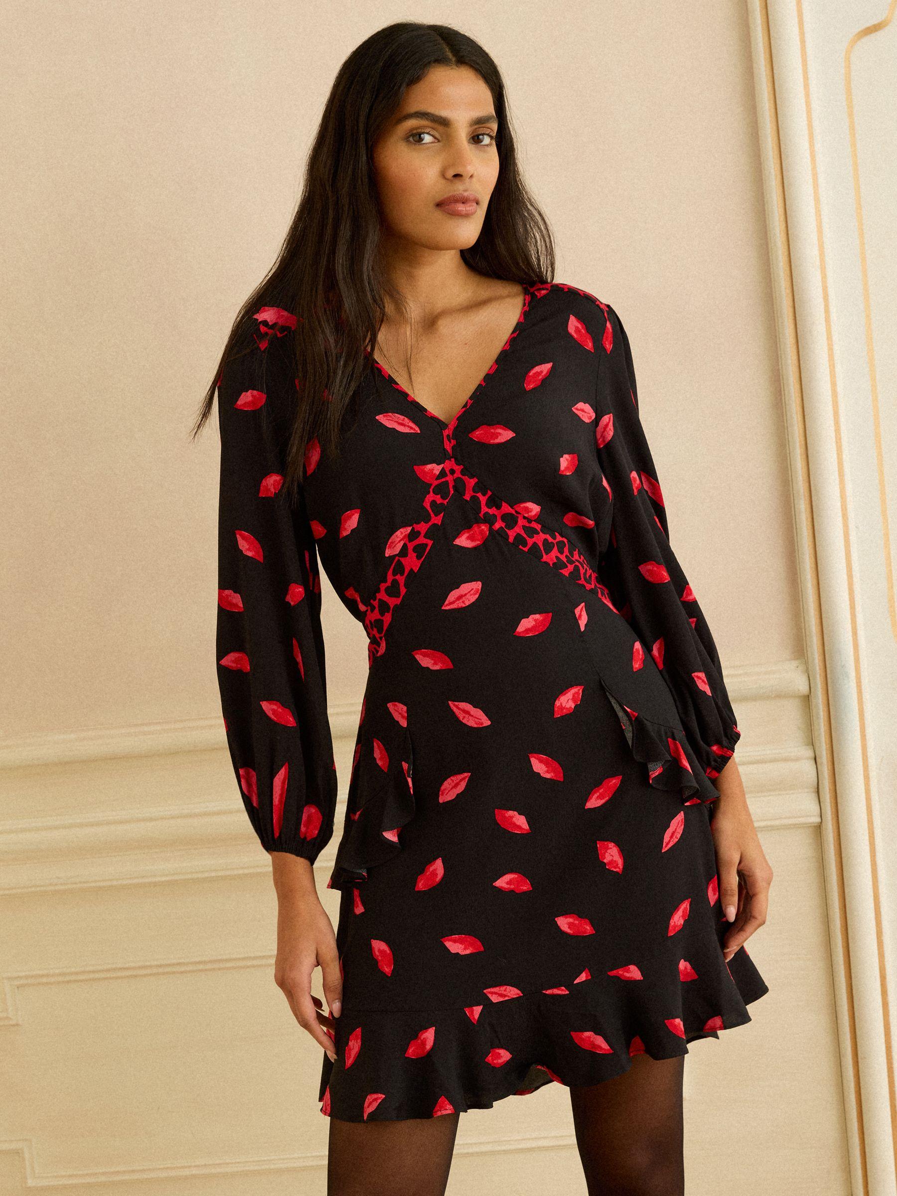 strapless open back dress Love Lost Off The Shoulder Red Mini Dress - US 2 main image 1