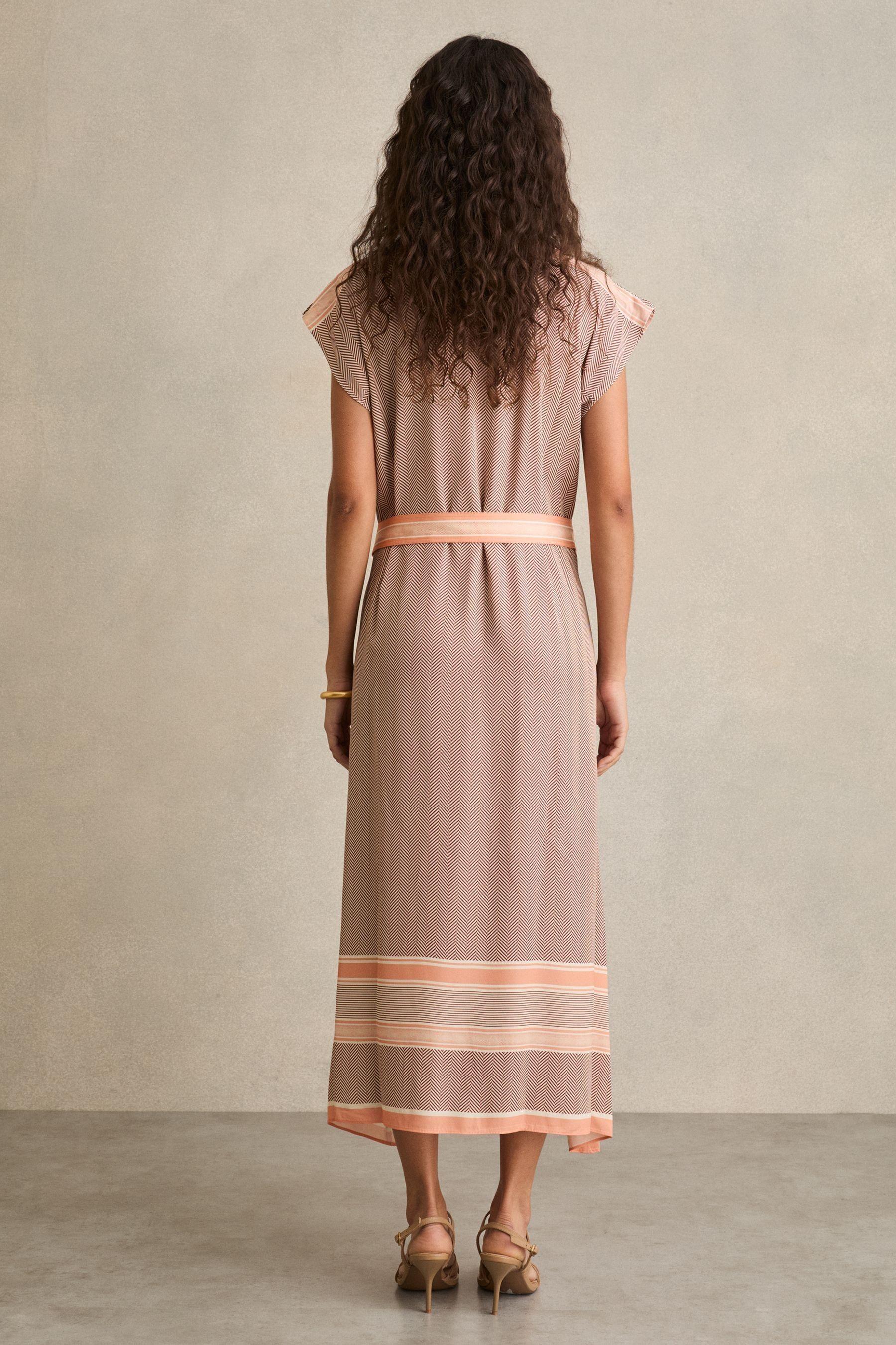 【海外限定】REISSワンピース☆Gina Scarf Print Belted Midi Dr Reiss Gina Scarf-Print Midi-Dress | Saks Fifth Avenue