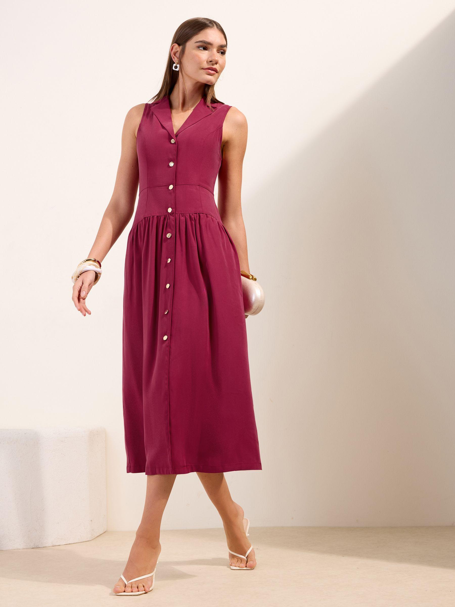 Friends Like These Dropped Waist Utility Tailored Midaxi Dress | Lyst