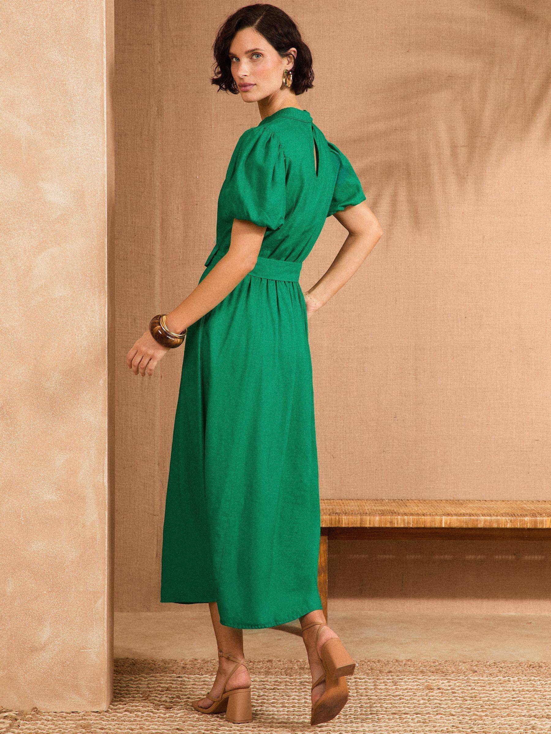 quinceanera mint green dresses Green A-Line Pleated Midi Dress & Reviews - Green - Dresses main image 1