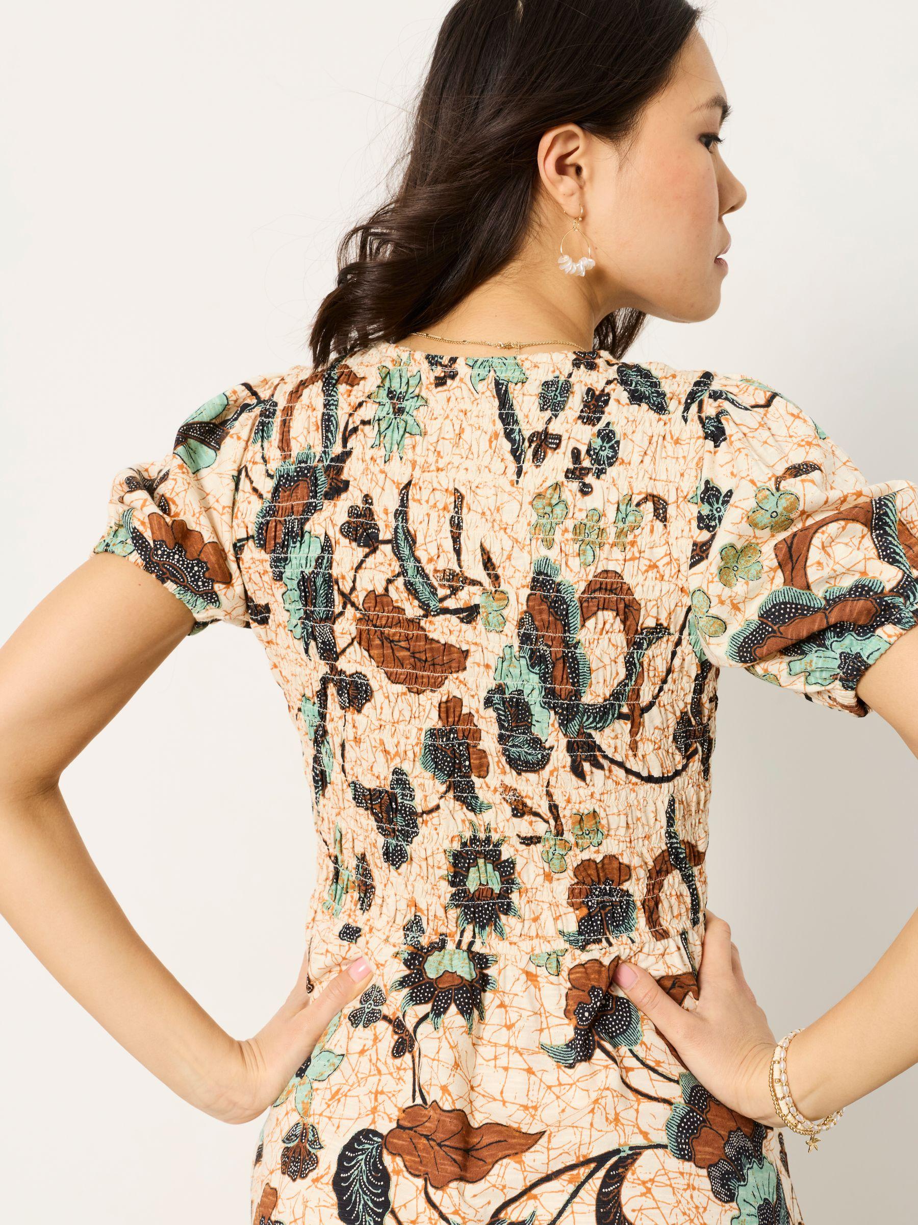FatFace Fatface Nora Petite Jersey Dress in Natural | Lyst Australia