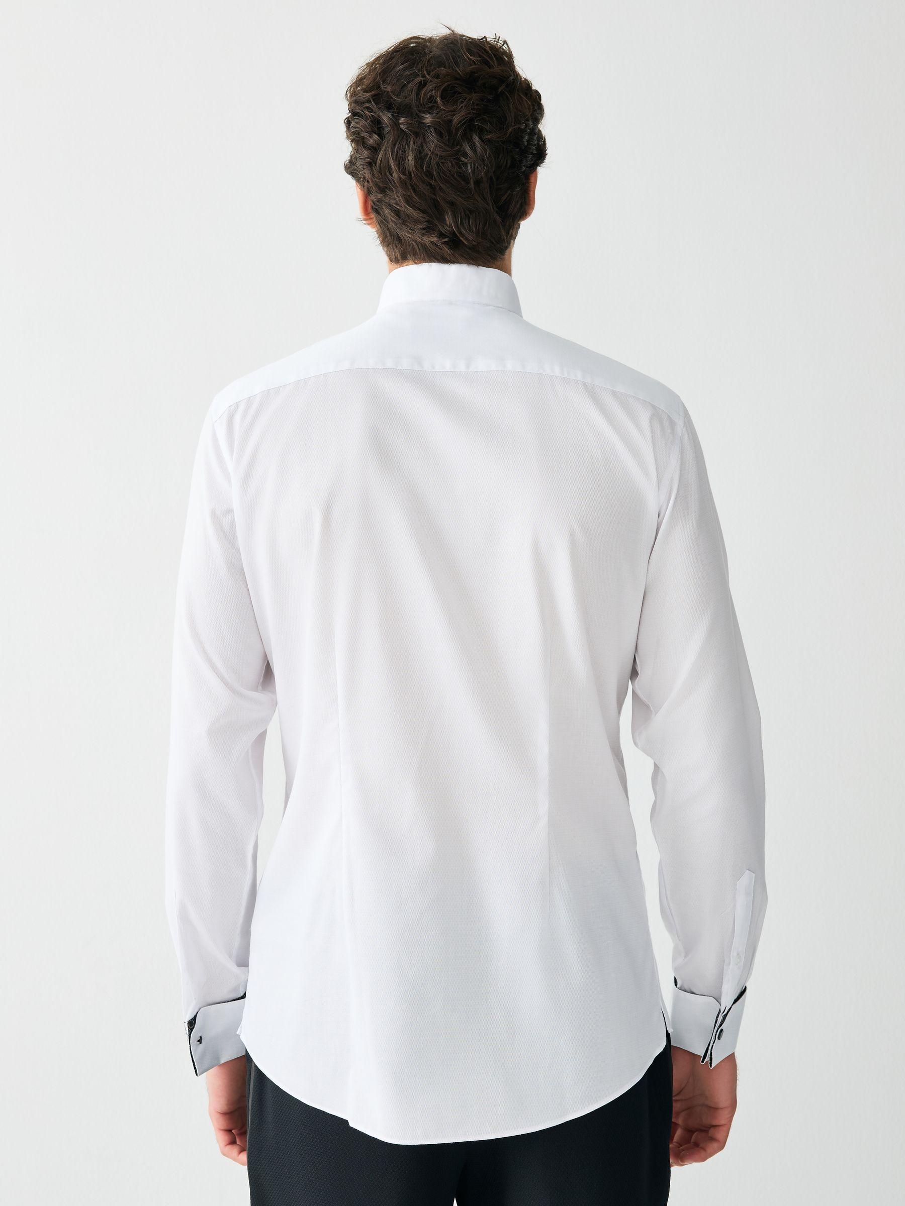 slim fit dress slacks Ferrecci Men's Black Venice Pique Slim Fit Wing Collar Dress Shirt – FHYINC
