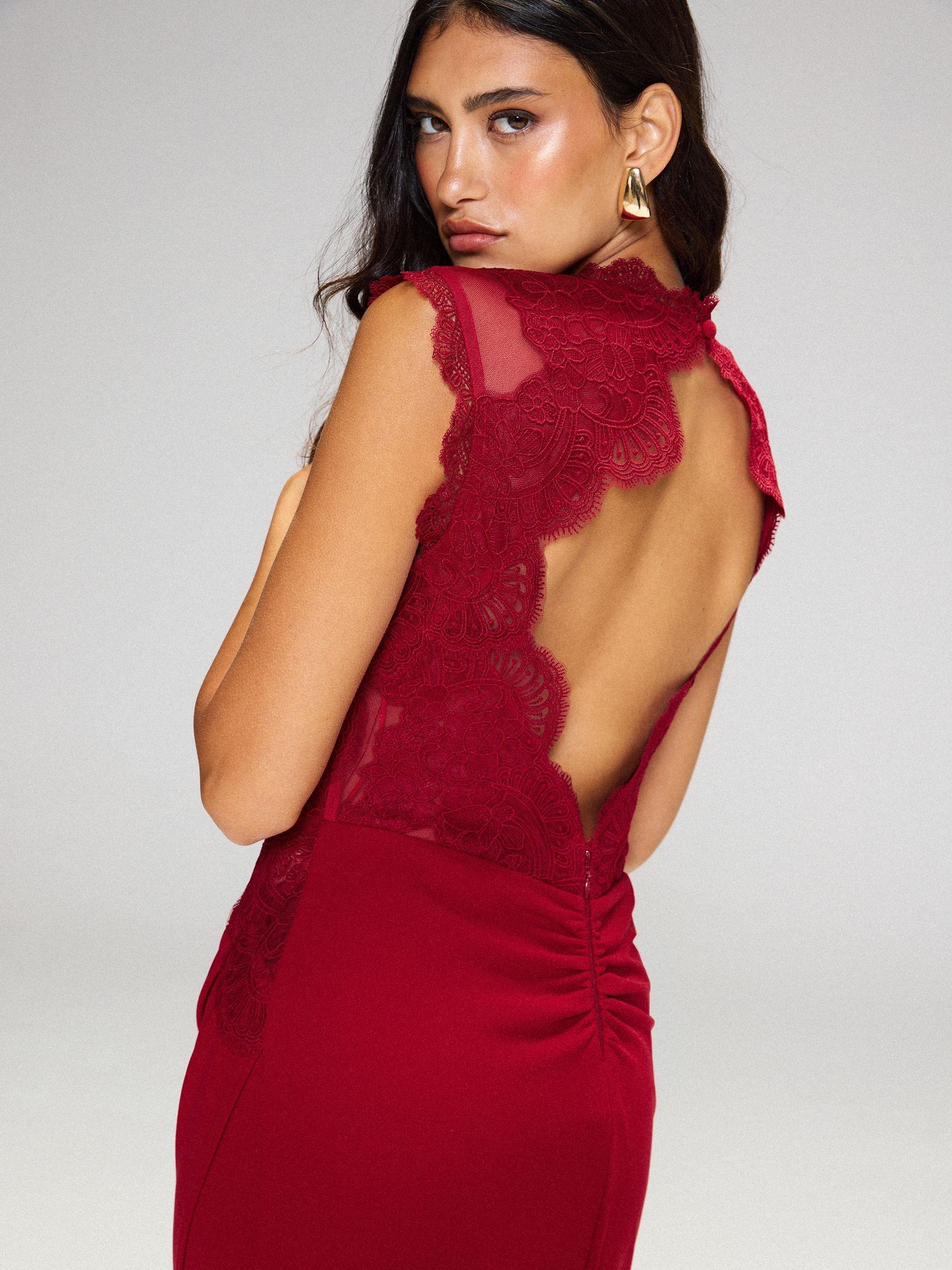 lipsy lace bodycon dress Trim Maxi in Red sheer bodysuit with rhinestones Satin Square Neckline Wedding Color:Sage Stripe