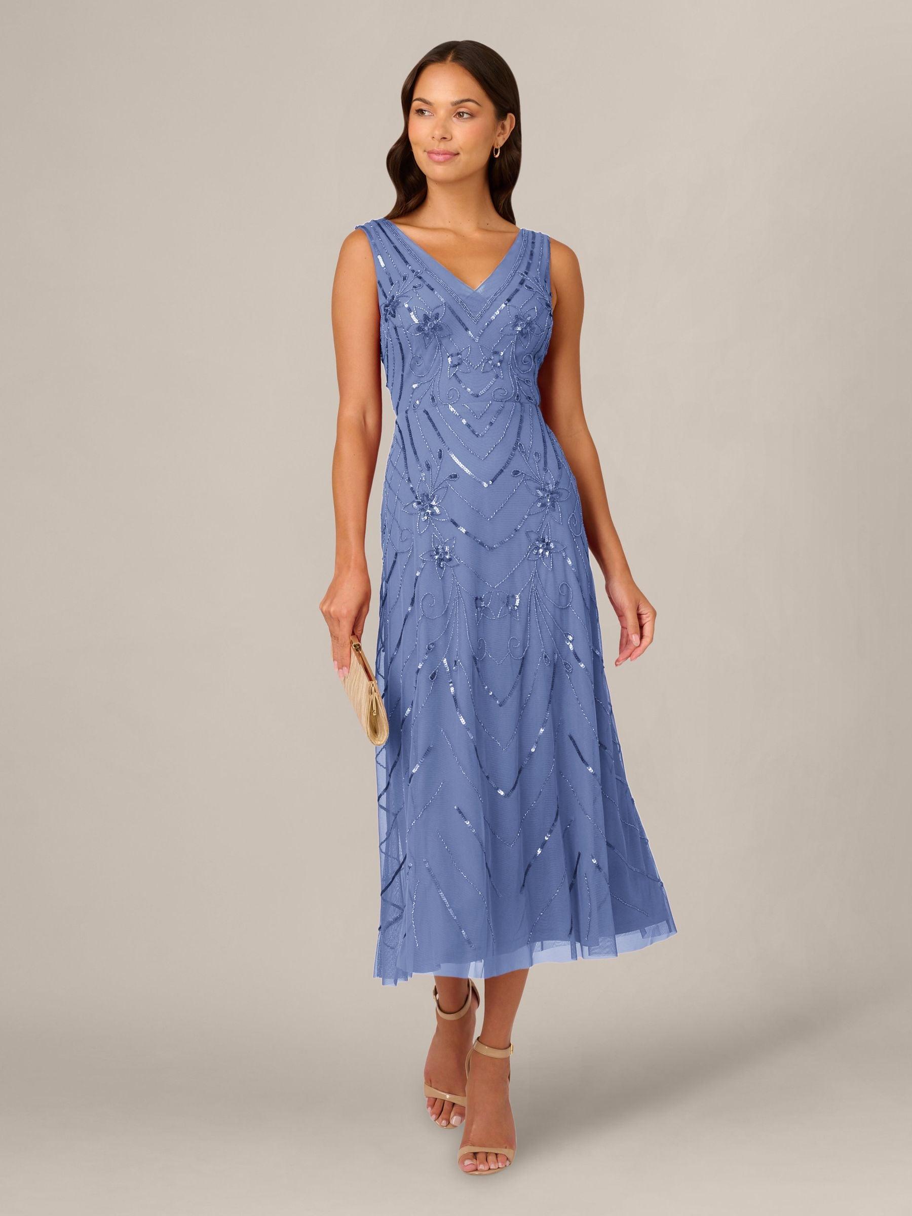 Adrianna Papell V Neck Dresses for Women | Lyst