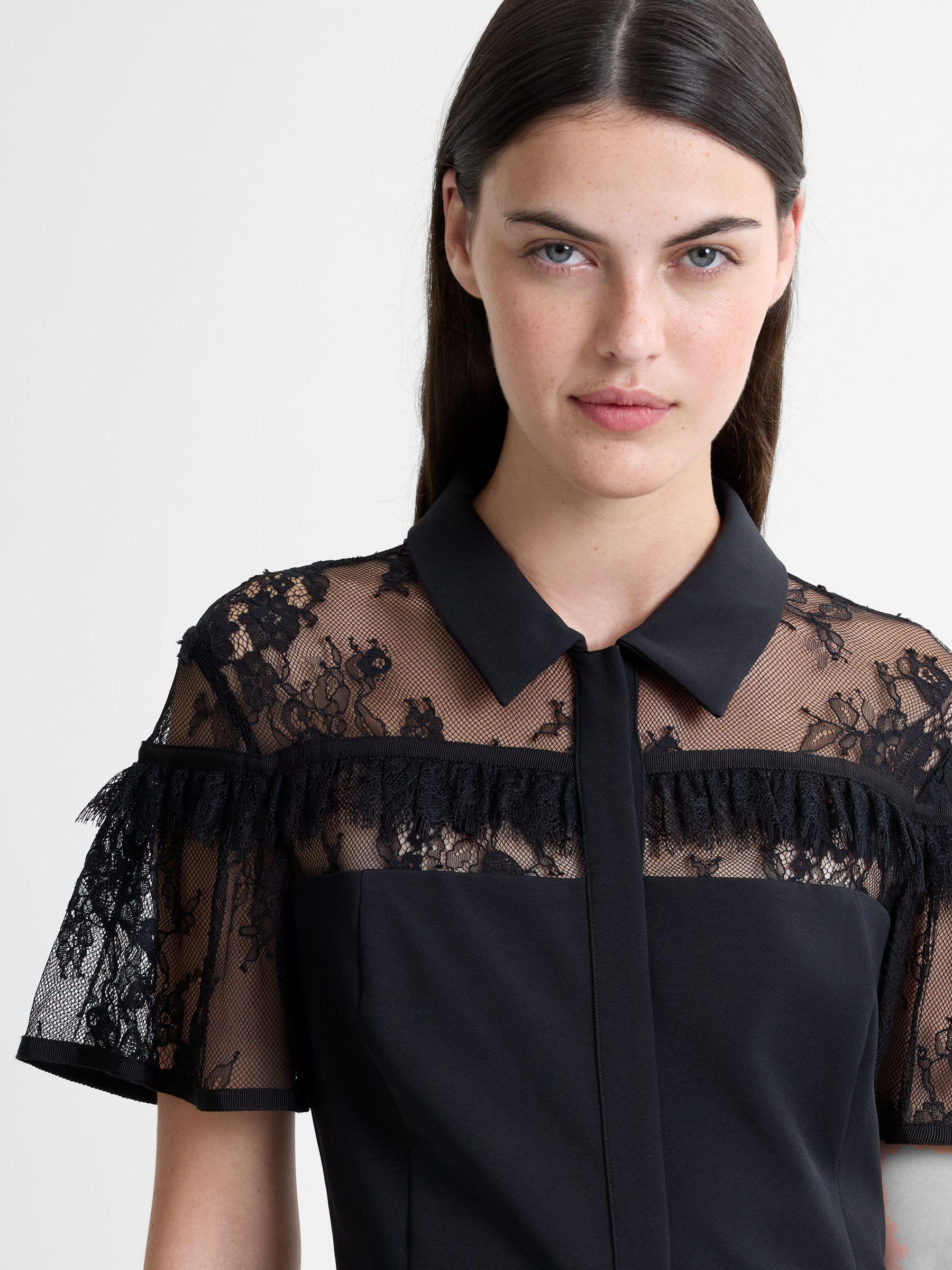 chinese dress ladies Amazon.com: French Connection Womens Vivian Lace Midi Cocktail Dress Black  0 : Clothing, Shoes & Jewelry
