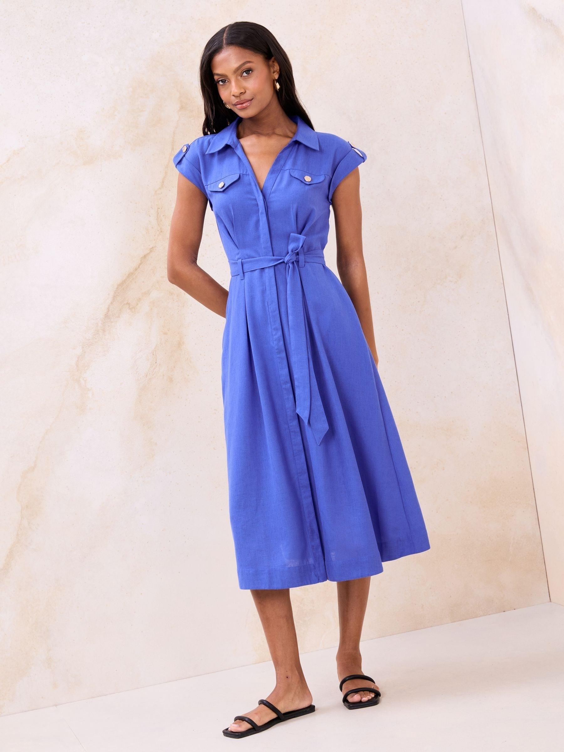 chinese dress ladies MIKUTA | The White Short Loose Linen T-Shirt Dress | Designer Clothes & Apparel | S