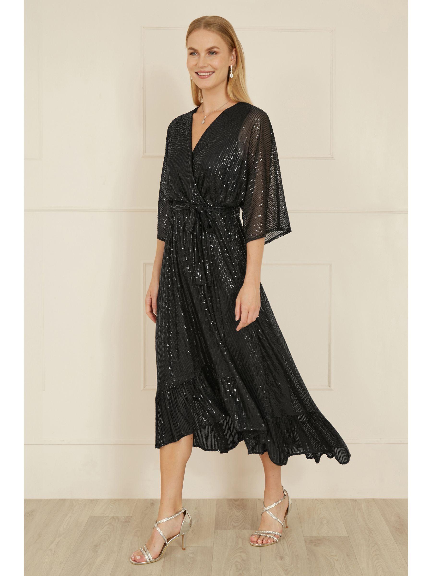 black dress with kimono Calliope Kimono Evening Dress main image 0