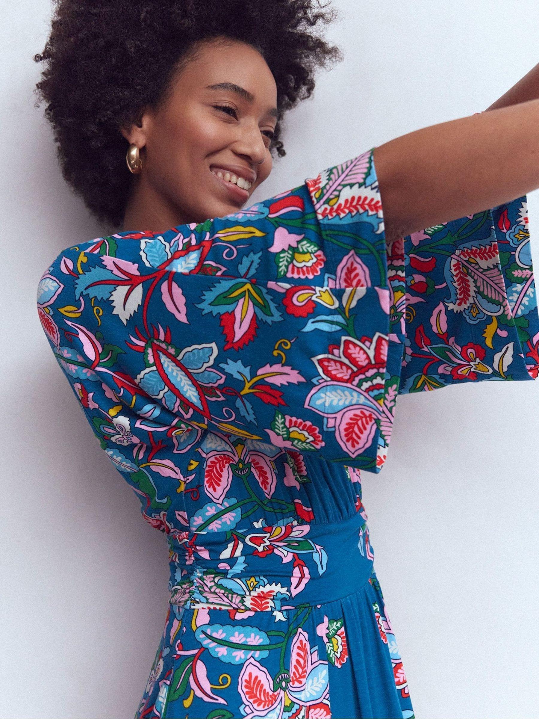 Boden Imelda Kimono Jersey Dress in Blue | Lyst